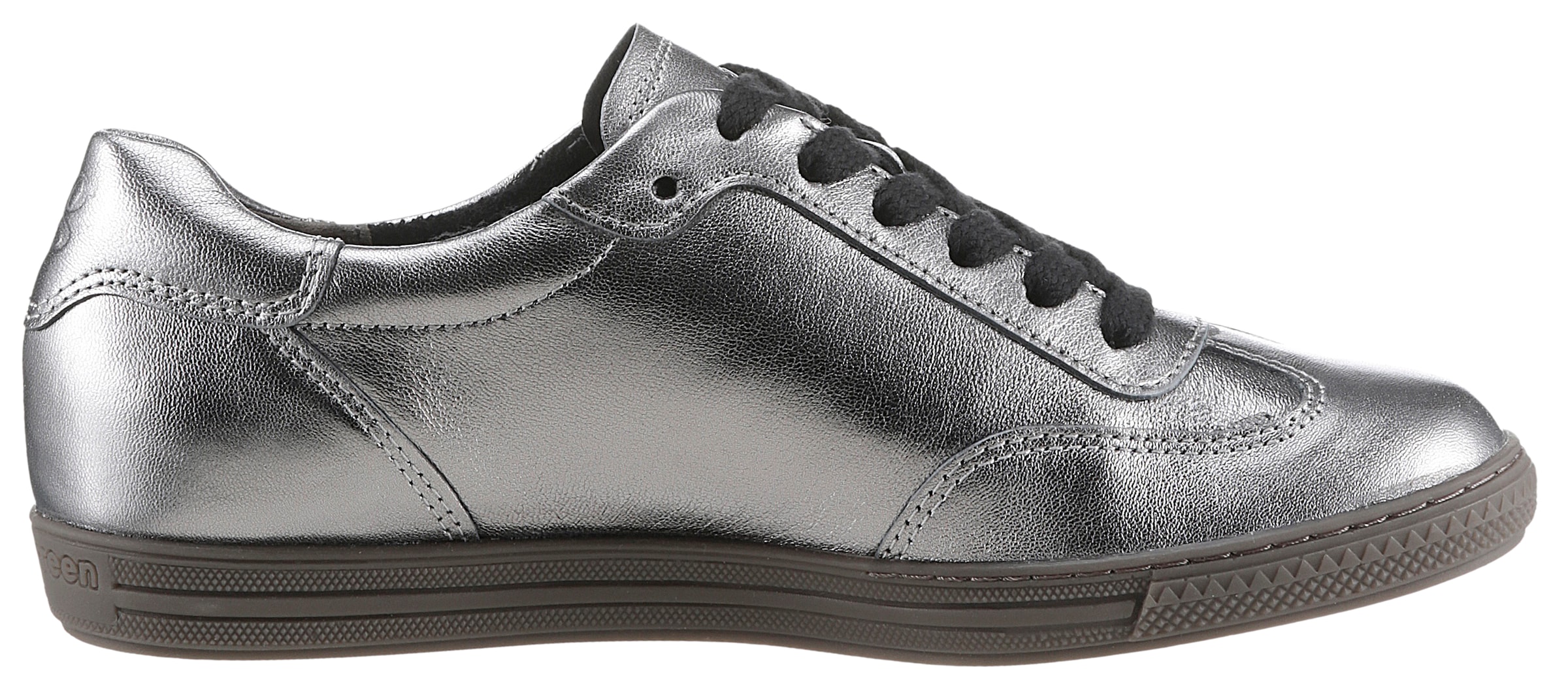 Paul Green Sneaker, Schnürschuh, Halbschuh, Freizeitschuh in Metallic-Optik