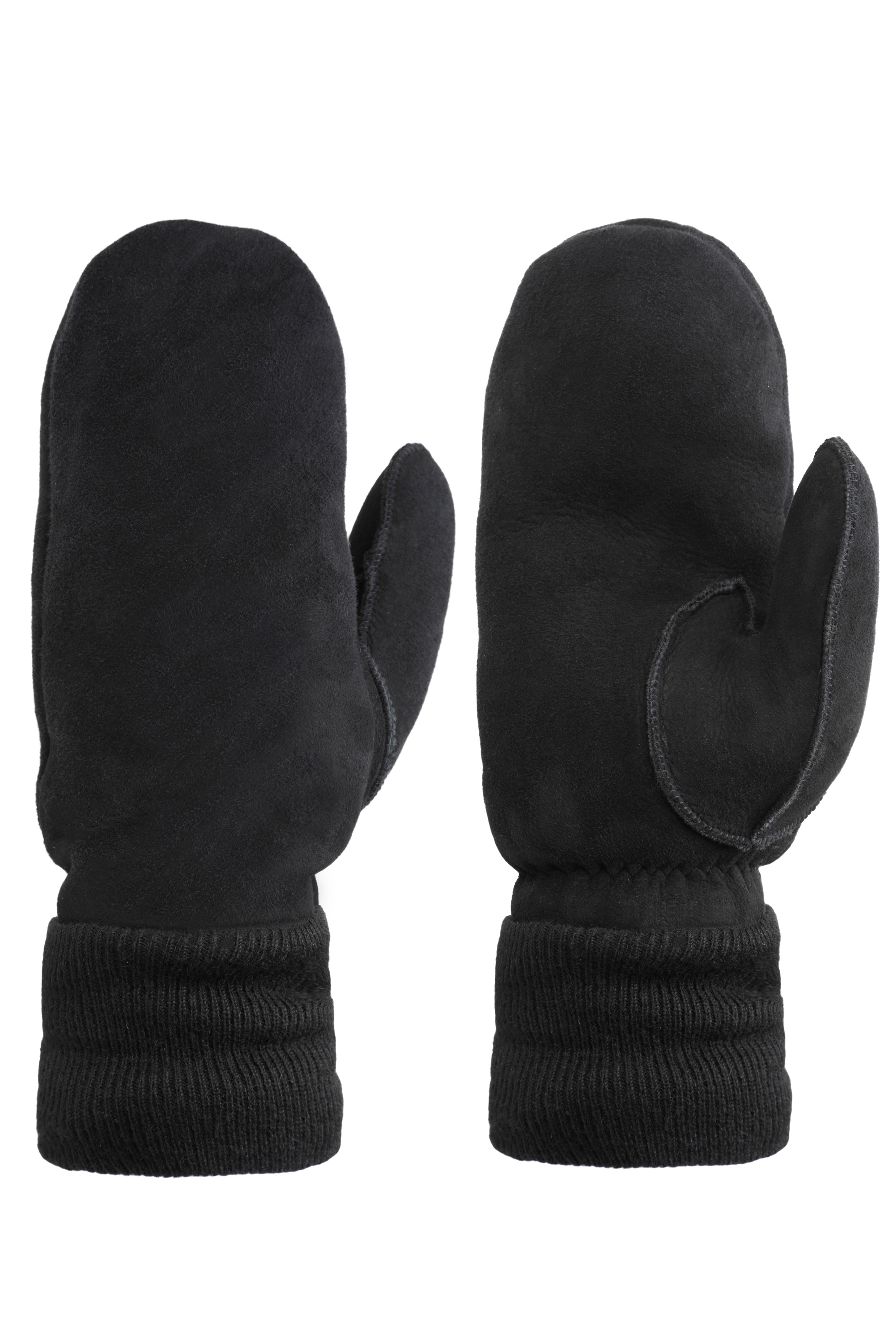PEARLWOOD Lederhandschuhe »CROWE« 1 Paar, Fausthandschuh, Strickbündchen, warm gefüttert