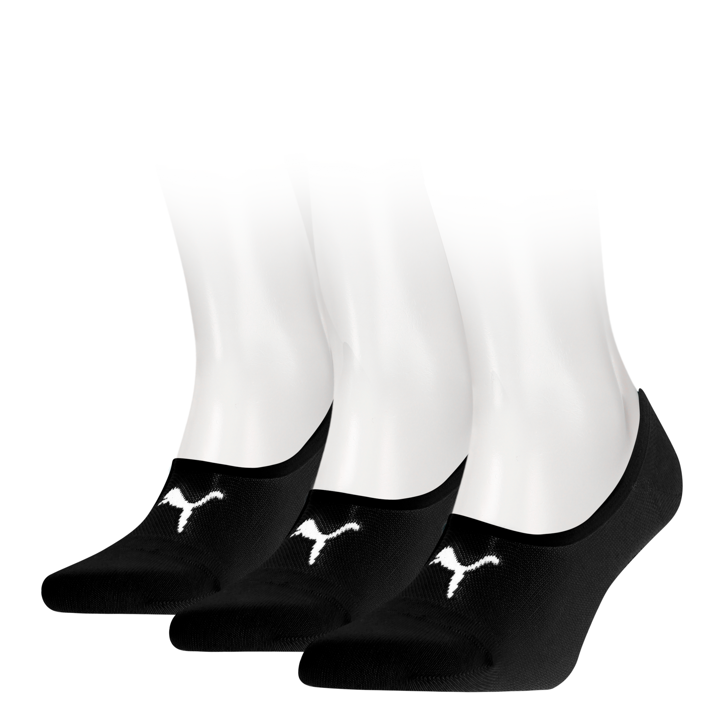 PUMA Füsslinge »PUMA UNISEX FOOTIE 3P« 3 Paar, 3 Paar tlg. NoShow Socks, atmungsaktiv, elastisches Bündchen