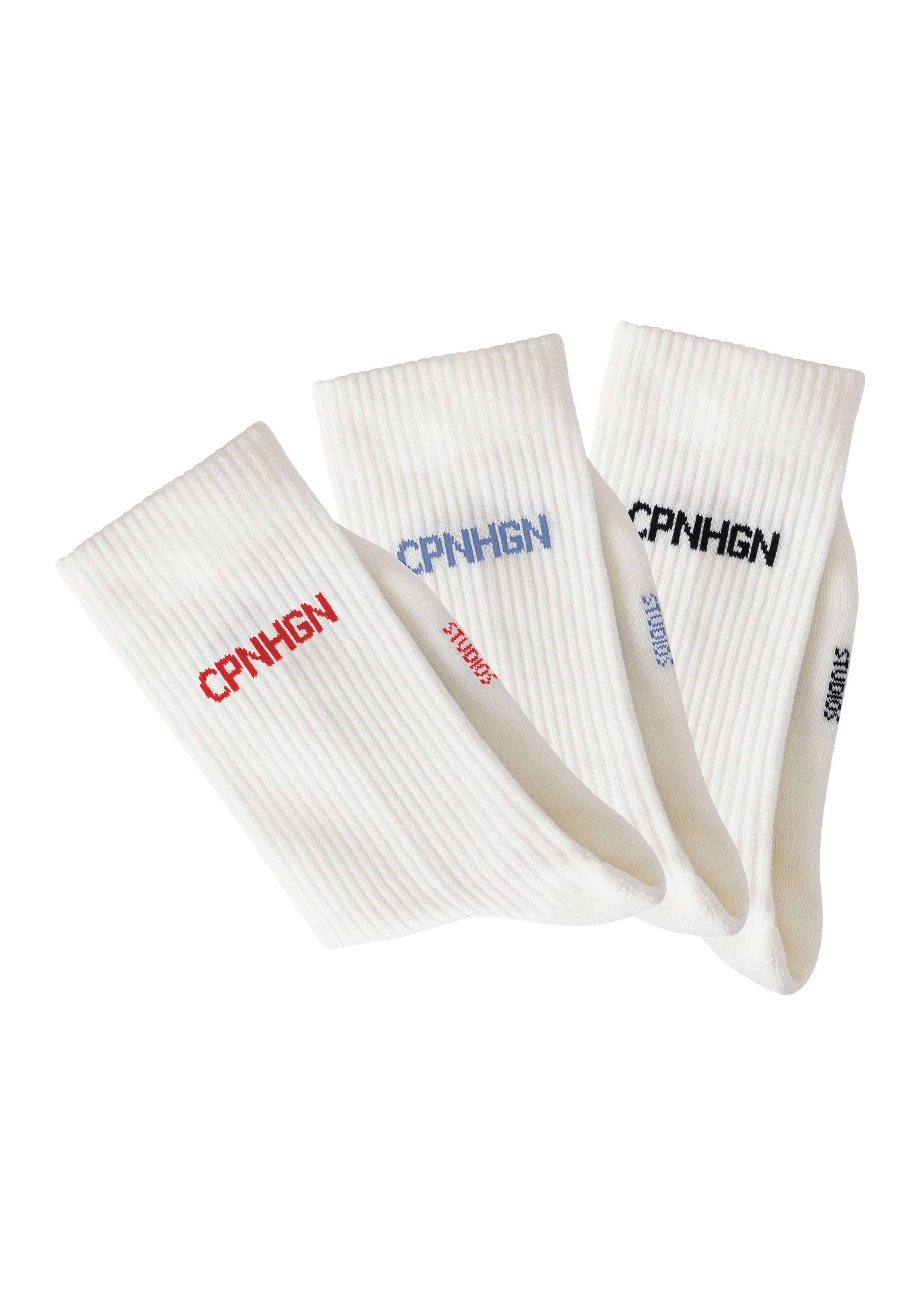 Copenhagen Studios Tennissocken, (Packung, 3 Paar), mit Halbfussfrottee