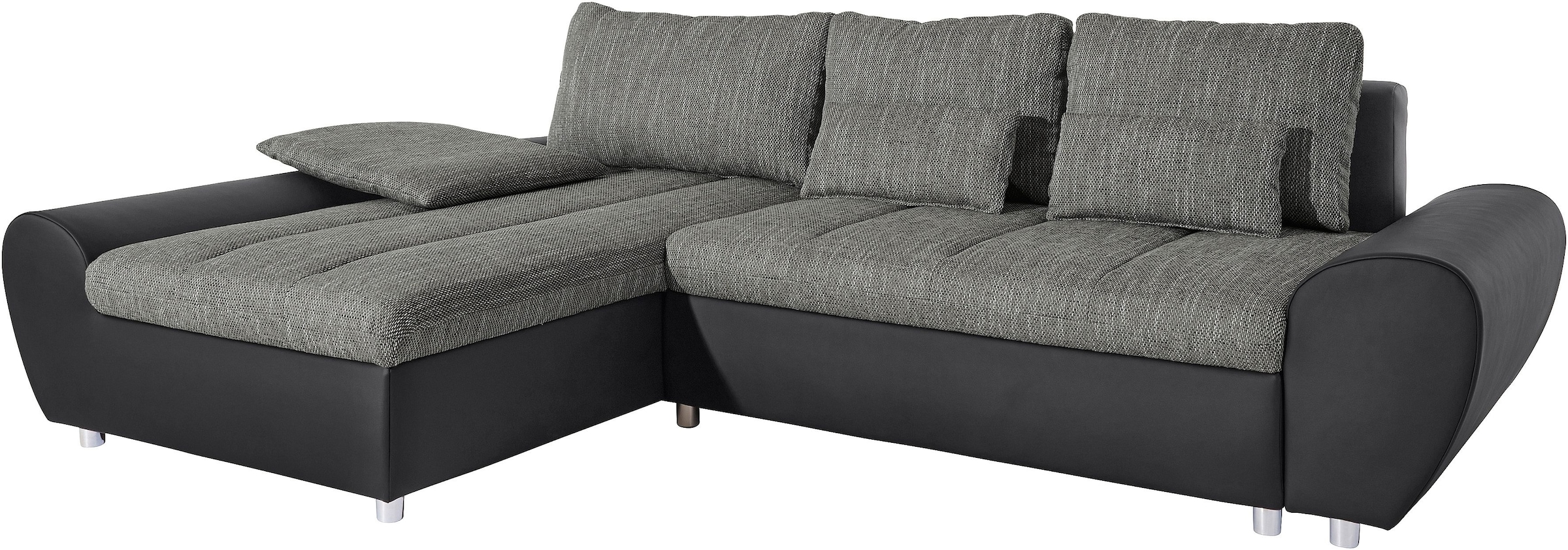 sit&more Ecksofa »Bandos L-Form«, in 2 unterschiedlichen Grössen, wahlweise mit Bettfunktion