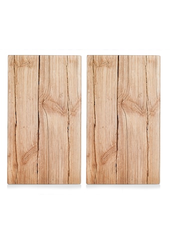 Zeller Present Schneide- und Abdeckplatte »Wood«, (Set, 2 tlg.), Elastikfüssen kaufen