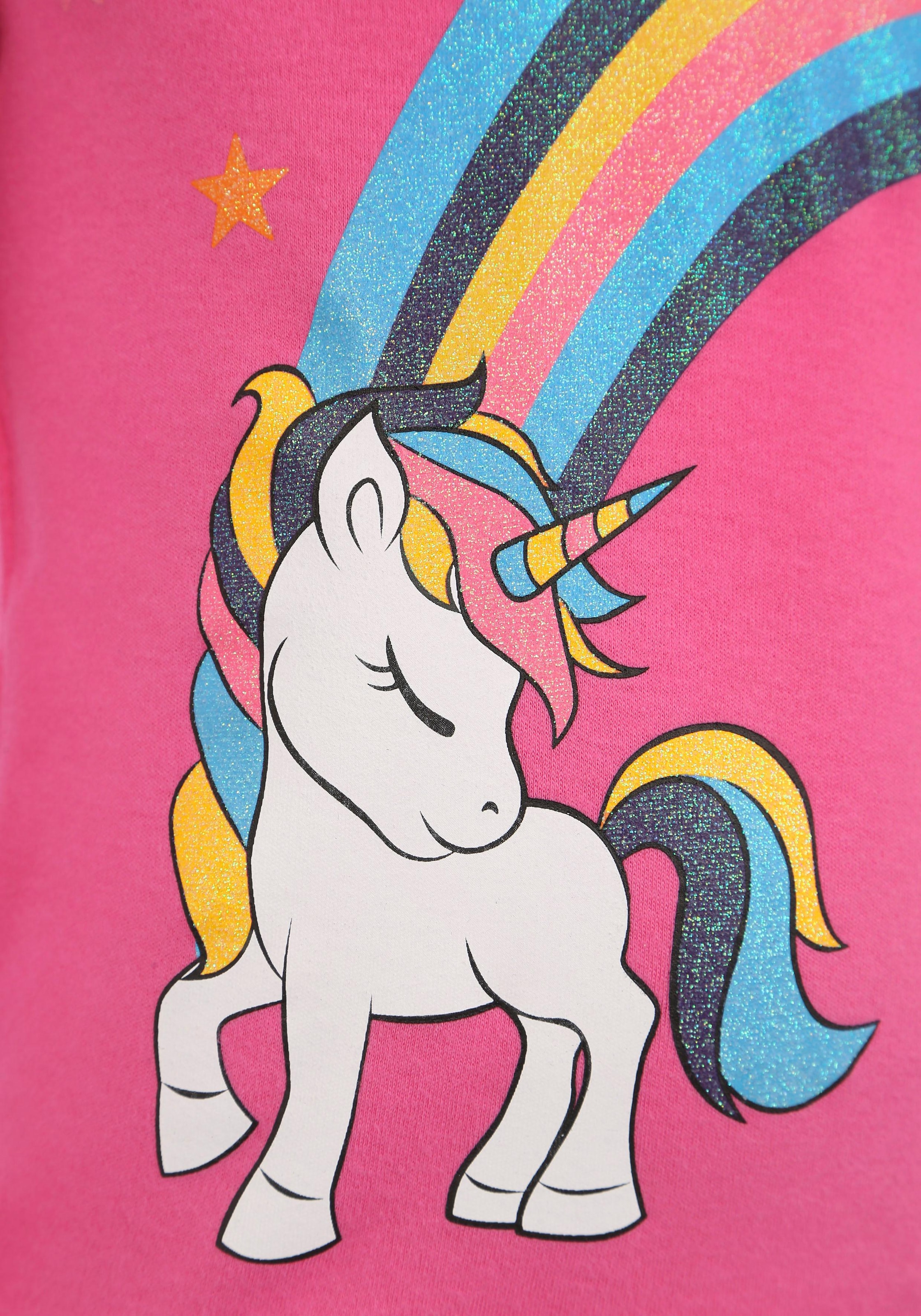 Langarmshirt Regenbogen«, KIDSWORLD | ✵ mit Glitzerdruck online ordern »EINHORN Jelmoli-Versand