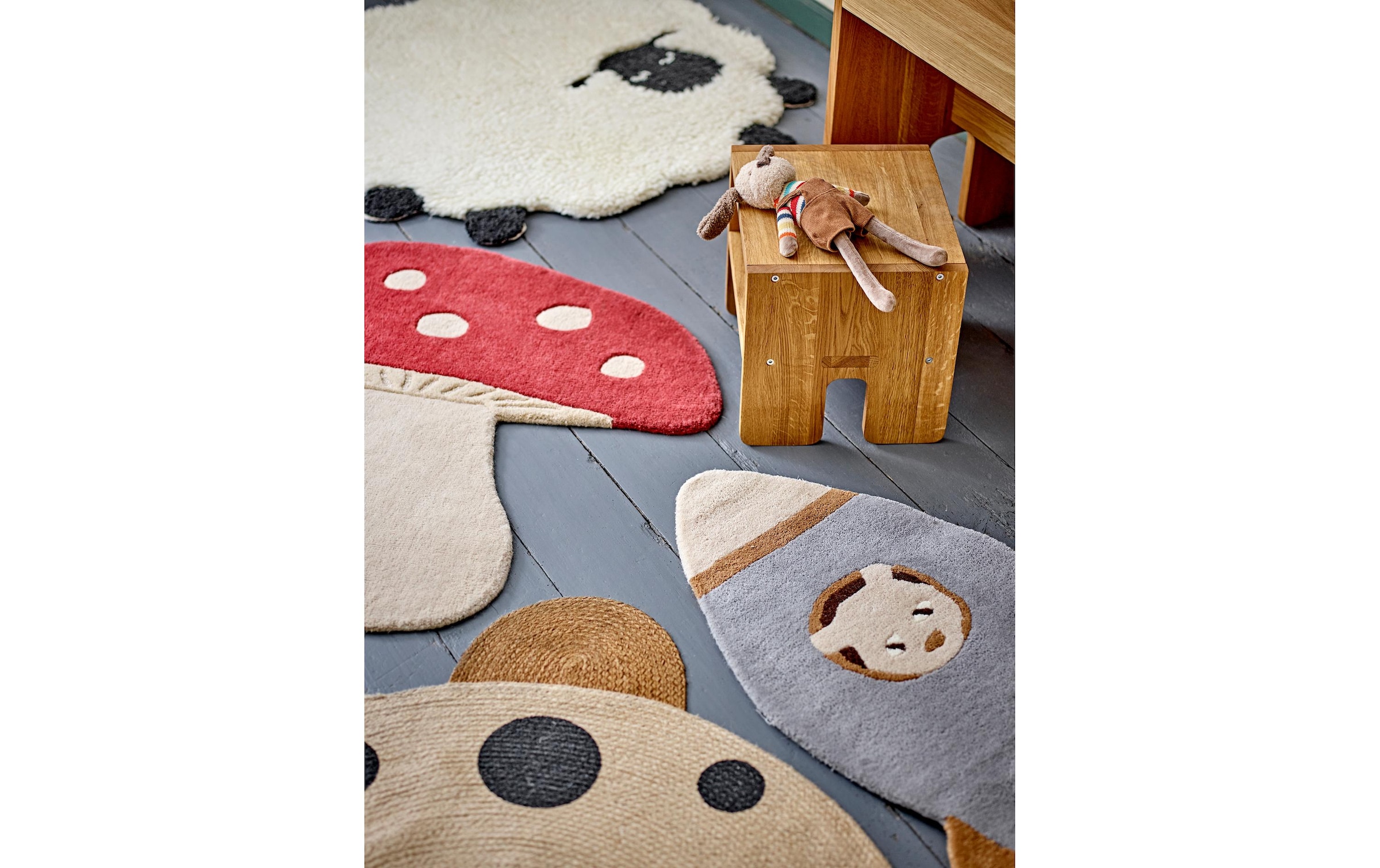 Bloomingville Kinderteppich »Dolly Schaf 84 x 84 cm«