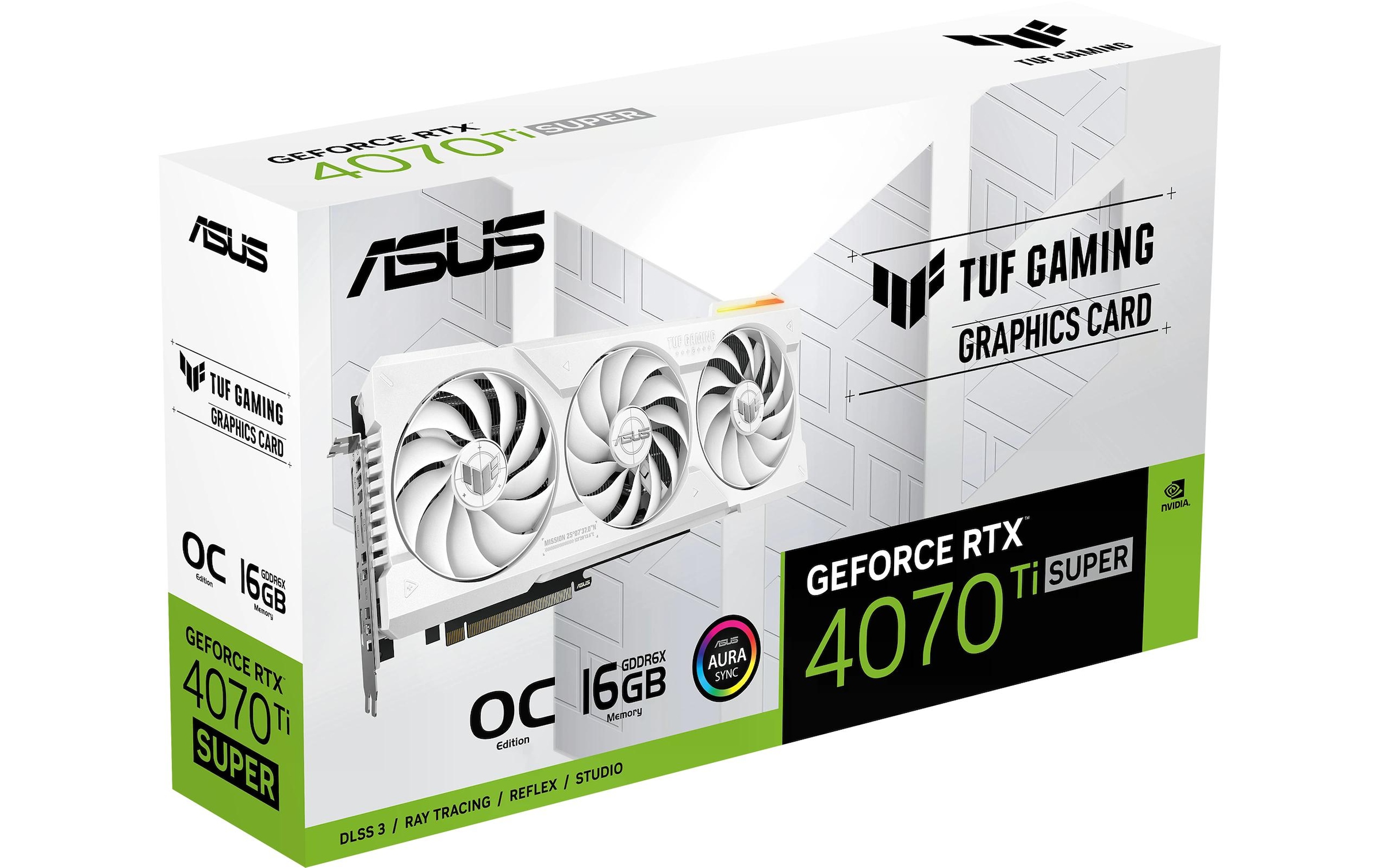 Asus Grafikkarte »TUF GeForce RTX 4070 Ti Super White OC Ed. 16 GB«, 16 GB, GDDR6X