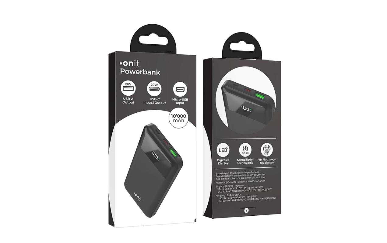 onit Powerbank »10000mAh PD«, 10000 mAh