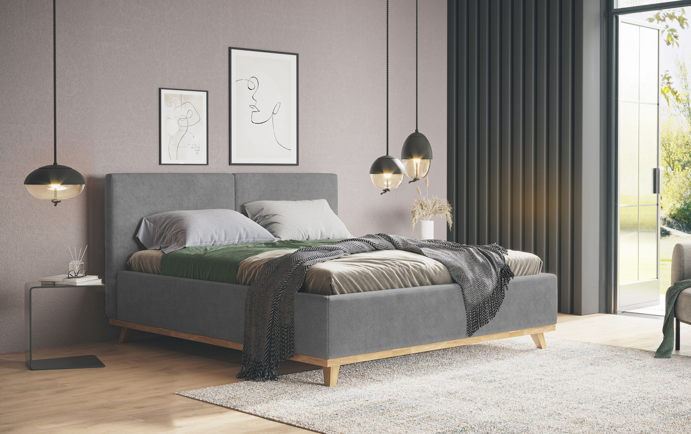 COTTA Polsterbett "MILLI III wahlweise mit Bettkasten" erhältlich in den Grössen 160x200cm & 180x200cm
