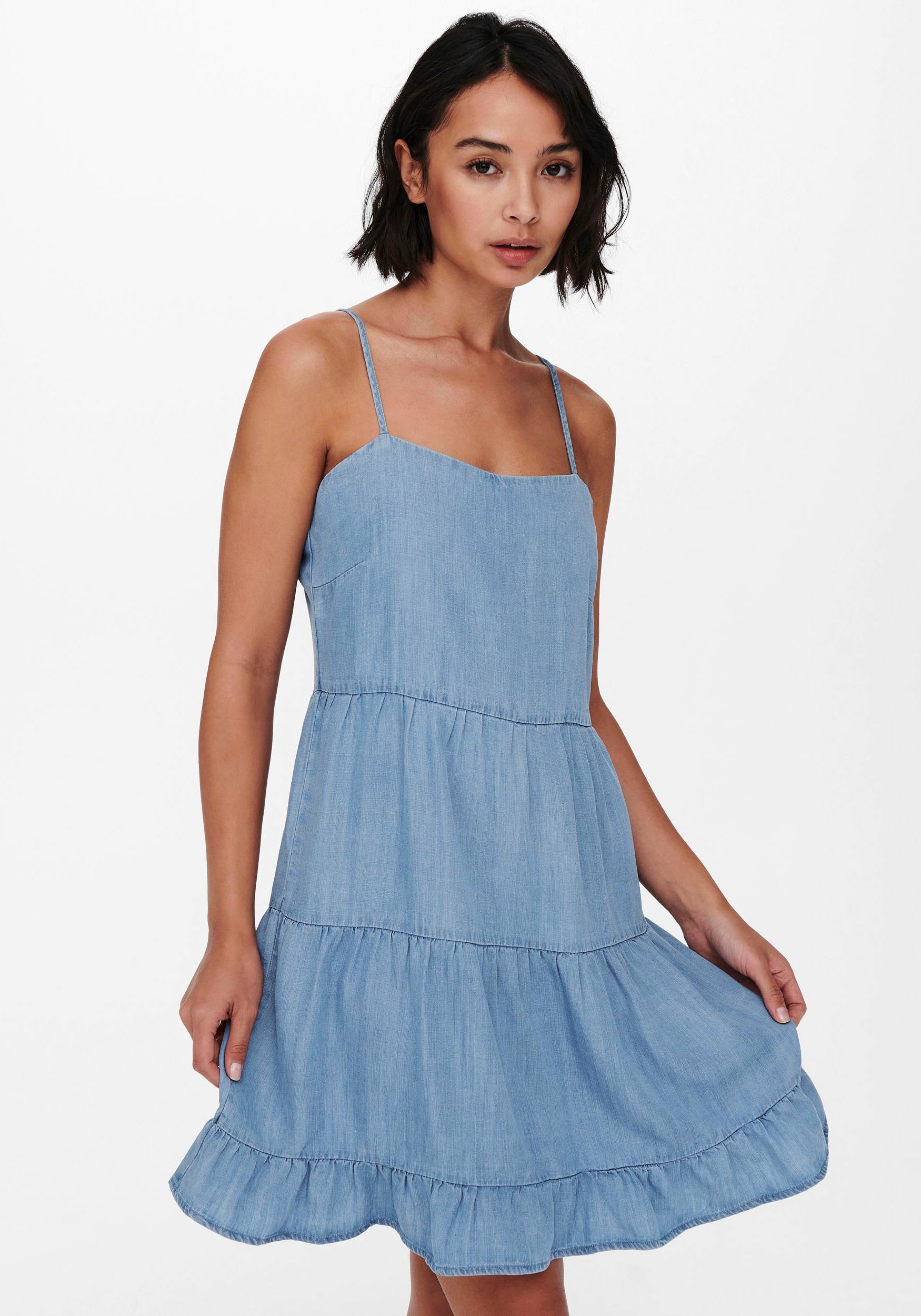 ONLY Jeanskleid »ONLRAGNA STRAP DNM DRESS« online kaufen bei  Jelmoli-Versand Schweiz