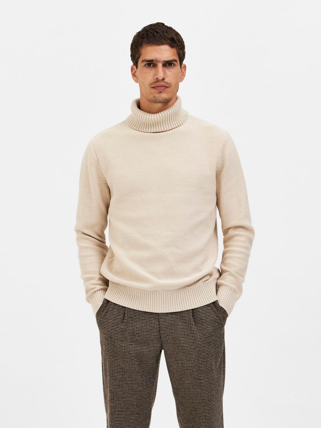 Rollkragenpullover »SLHAXEL LS KNIT ROLL NECK NOOS«