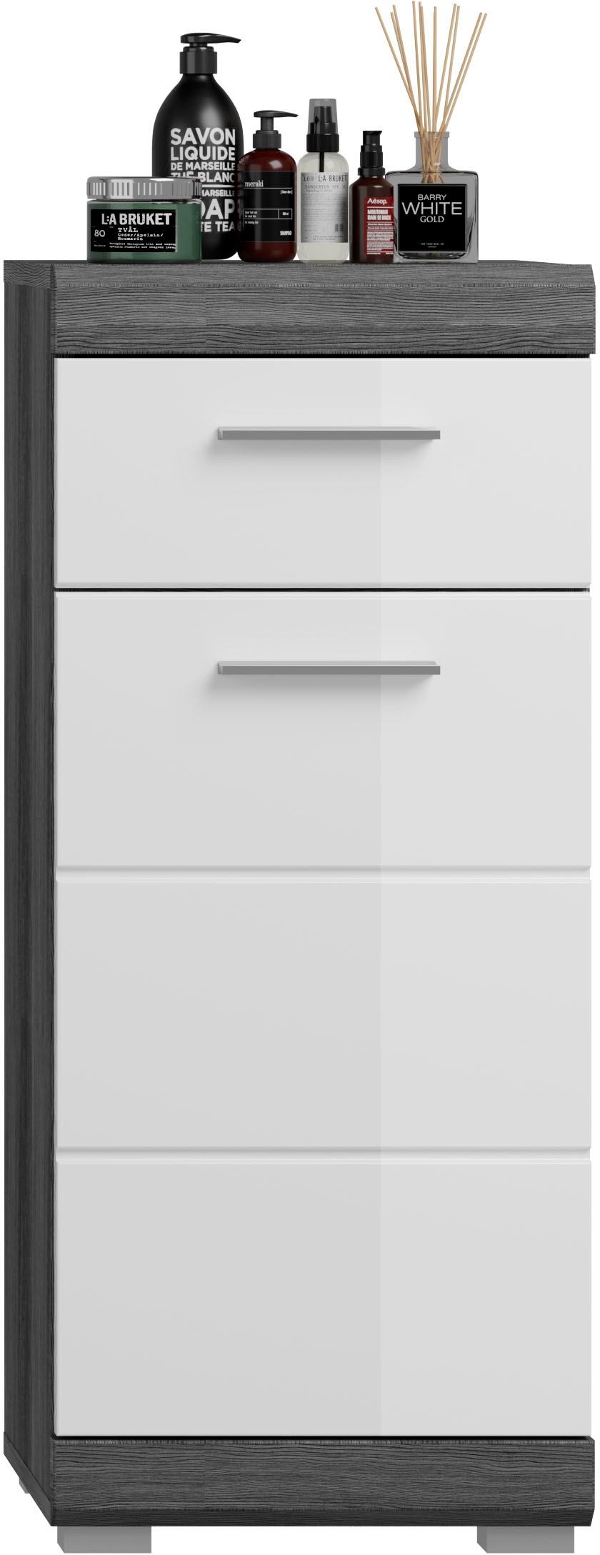 INOSIGN Badmöbel-Set »Siena, 5 teilig, bestehend aus:«, (Set, 5 St.), Hochschrank, WBU, Spiegelschrank, Unterschrank, Hängeschrank