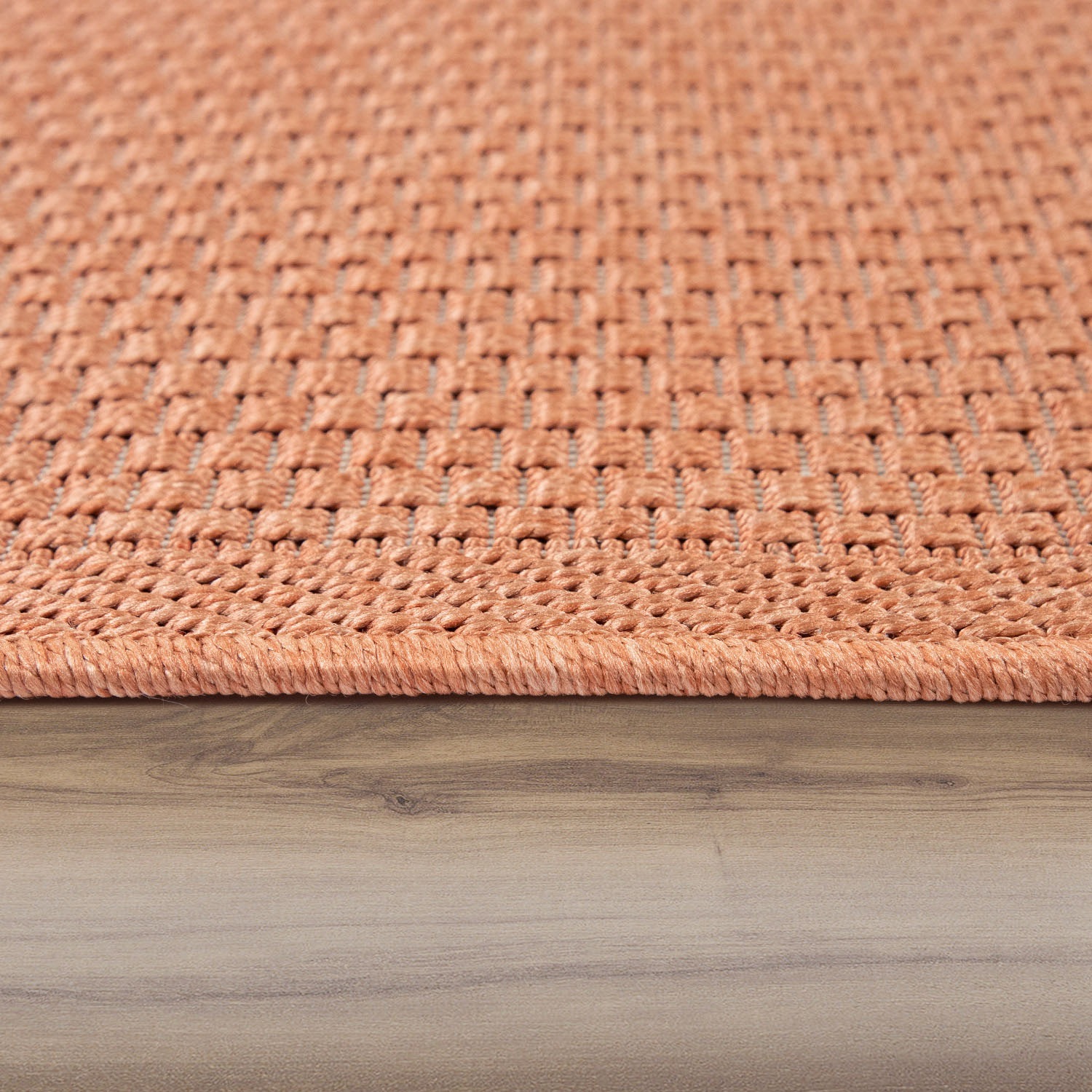 Paco Home Teppich »Timber 125«, rund, 4 mm Höhe, Flachgewebe, Sisal Optik, In- und Outdoor geeignet, Wohnzimmer