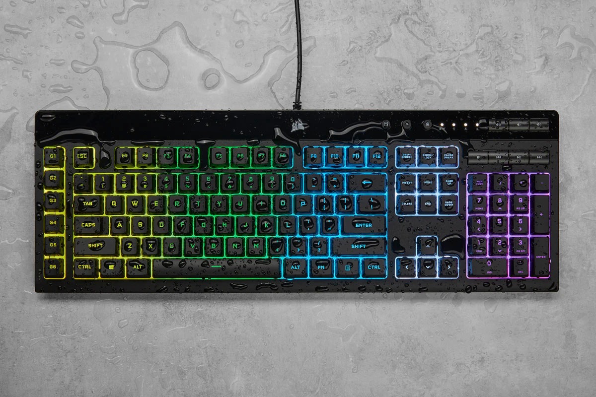 Corsair Gaming-Tastatur »K55 RGB PRO«, (Ziffernblock-USB-Anschluss-Fn-Tasten)