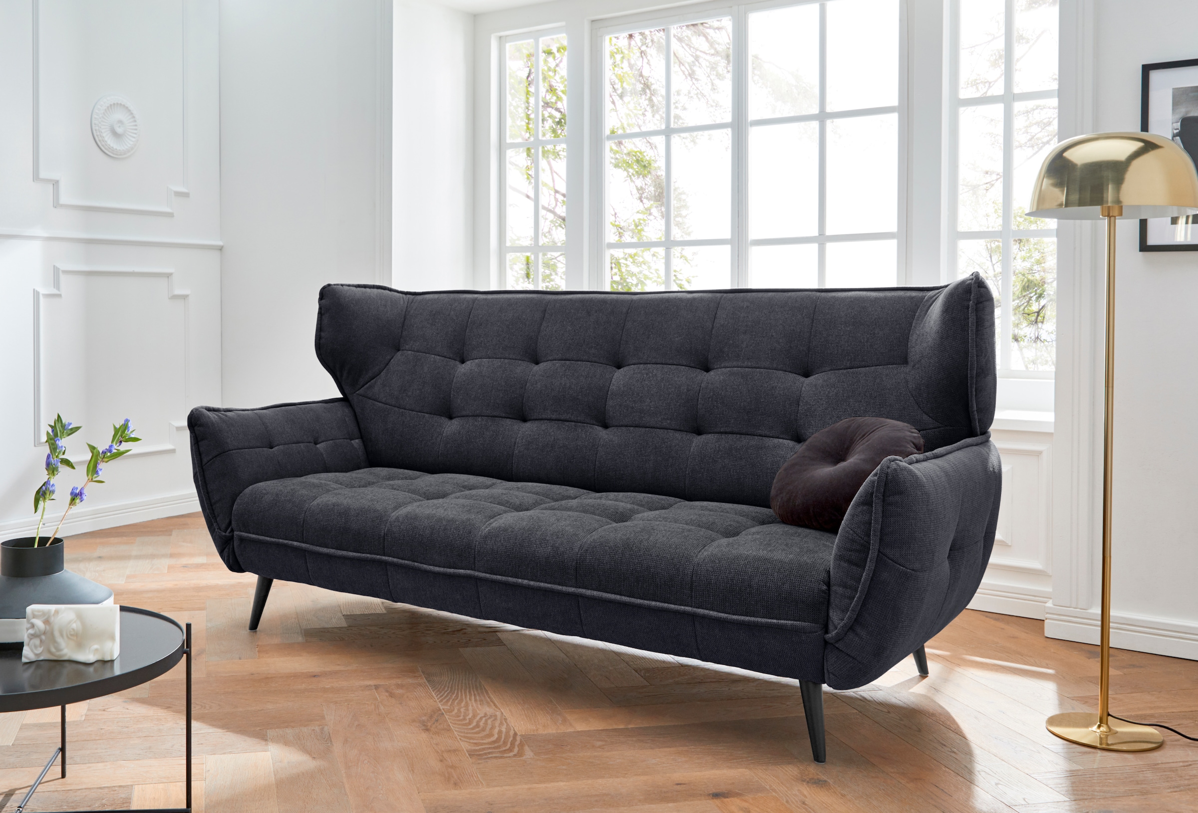 Leonique 3-Sitzer »Ariana«, Big-Sofa bzw. stylischer Hochlehner