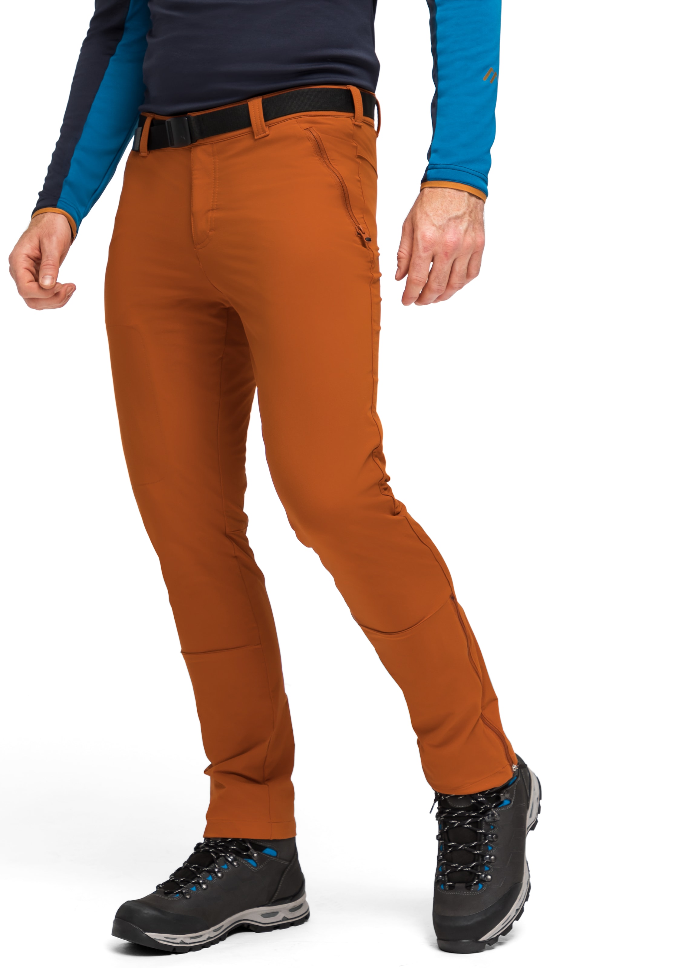 Maier Sports Funktionshose »Naturno slim«, Herren Wanderhose, elastische Trekking-Hose, 4 Taschen, Slim Fit