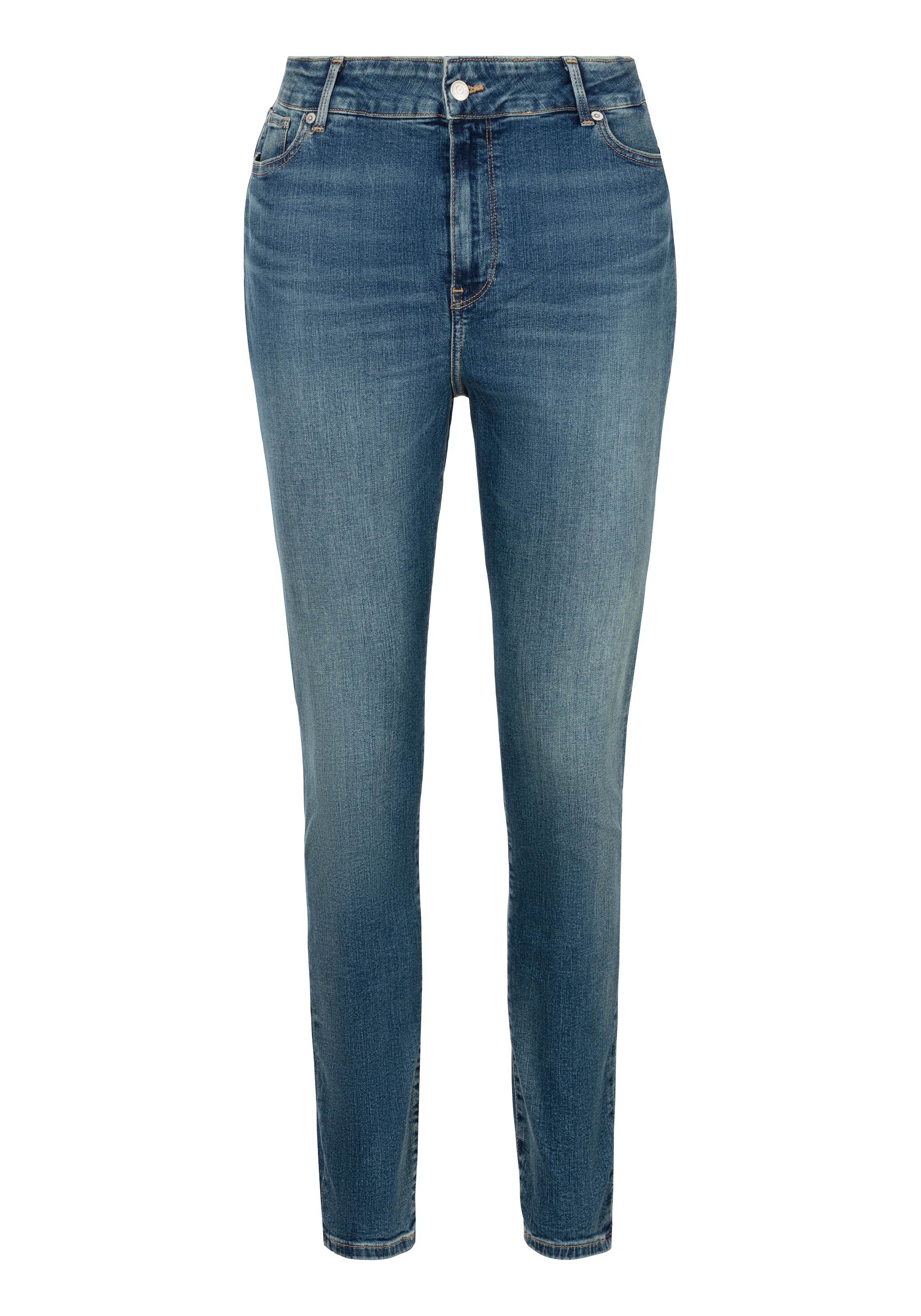 Tommy Hilfiger Curve Skinny-fit-Jeans »CRV HARLEM U SKINNY HW«, Grosse Grössen in Stoned Washed Optik