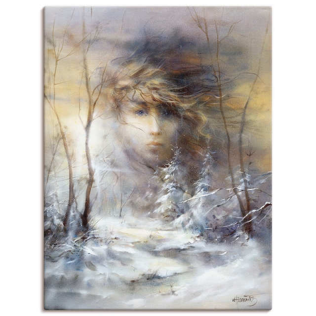 Artland Wandbild »Winter«, Frau, (1 St.), als Leinwandbild, Wandaufkleber  oder Poster in versch. Grössen online kaufen | Jelmoli-Versand