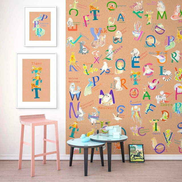 ❤ Komar Poster »ABC Animal Q«, Buchstaben, (1 St.), Kinderzimmer,  Schlafzimmer, Wohnzimmer kaufen im Jelmoli-Online Shop
