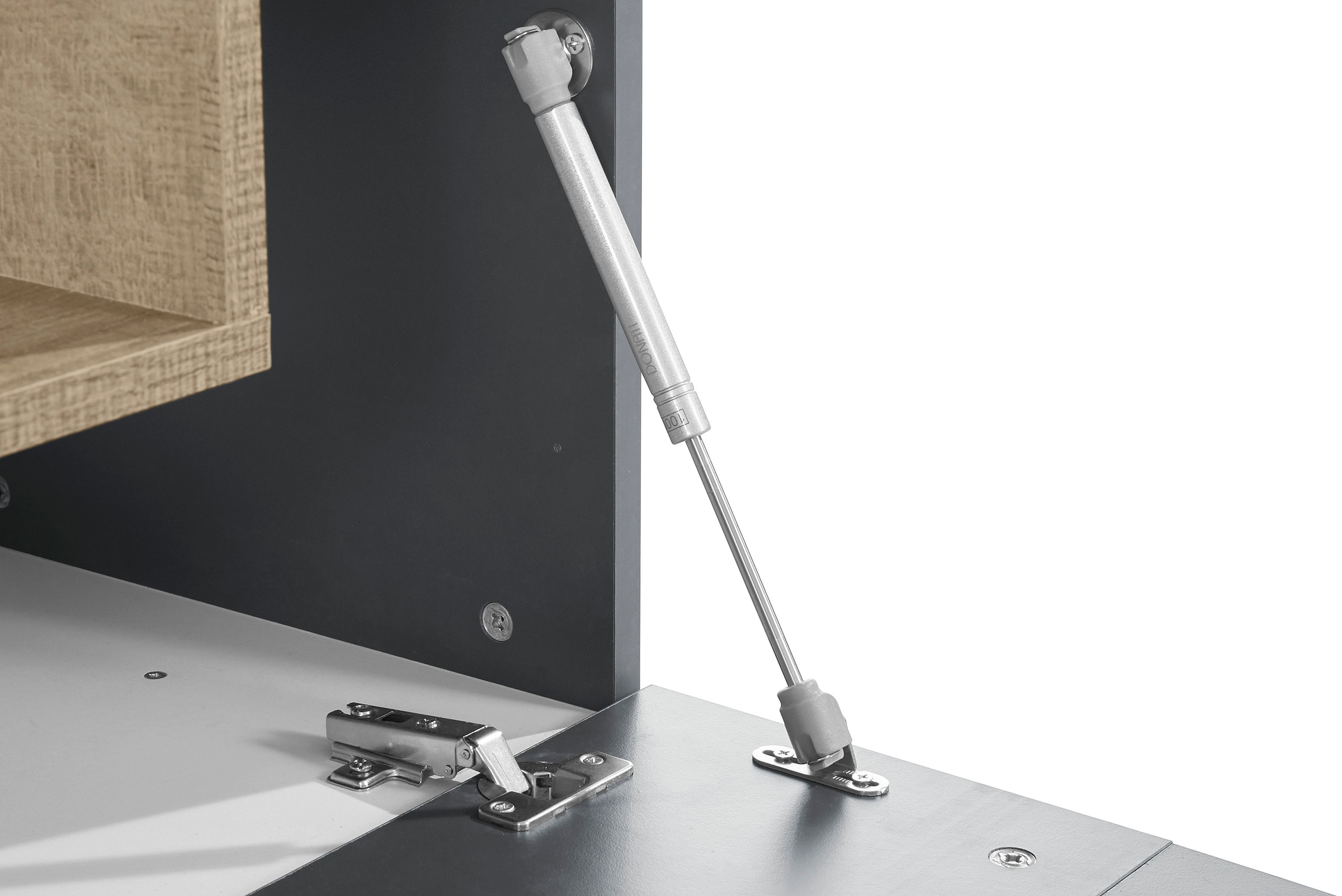 INOSIGN Lowboard »Coro,Lowboard,TV-Kommode,TV-Möbel,TV-Bank«, mit 2 Klappen, 1 Tür, 1 Glasboden, Breite 160