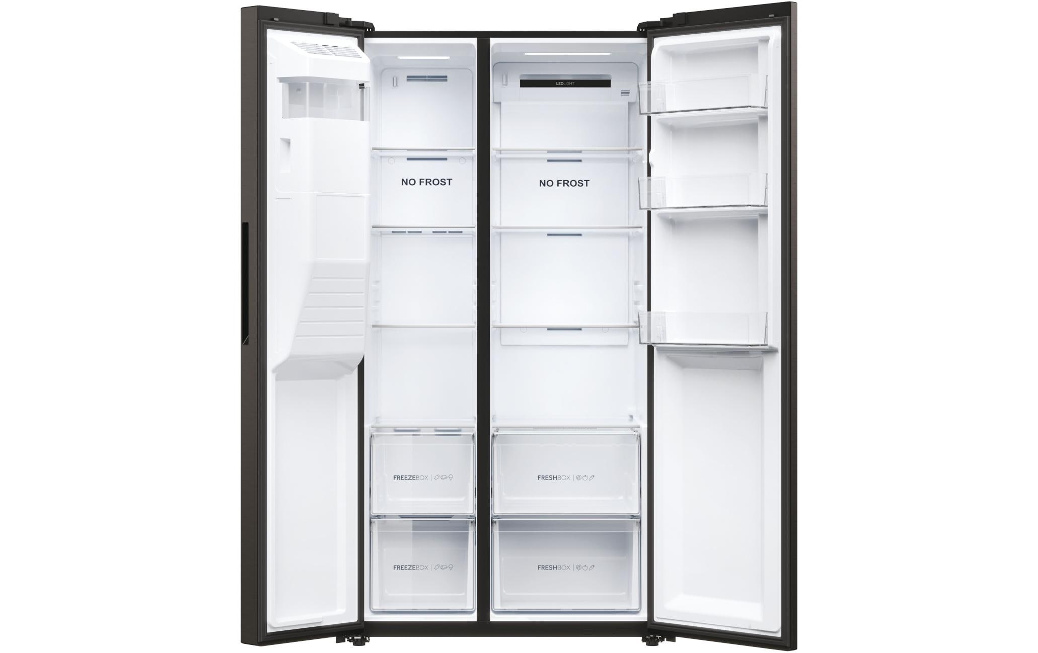 Haier Side-by-Side »Foodcenter HSR5918DIPB«, HSR5918DIPB, 177,5 cm hoch, 90,8 cm breit