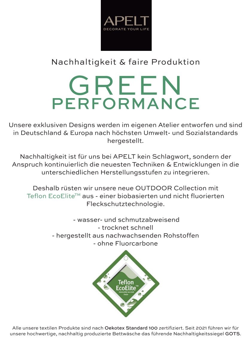 APELT Tischläufer "4362 Rips-Uni" Wasser- und Schmutzabweisend