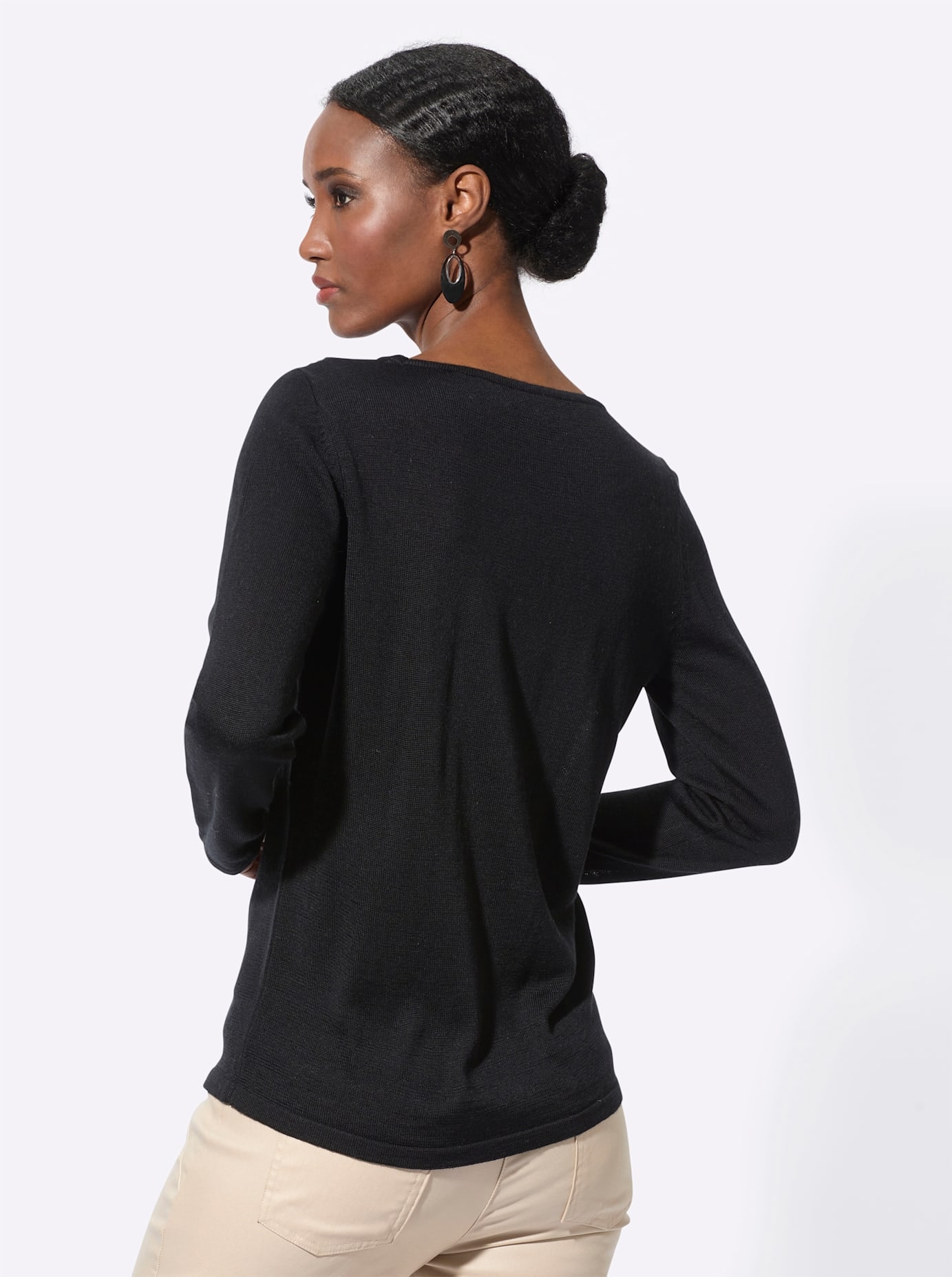 creation L Strickpullover »Woll-Mix-Pullover«