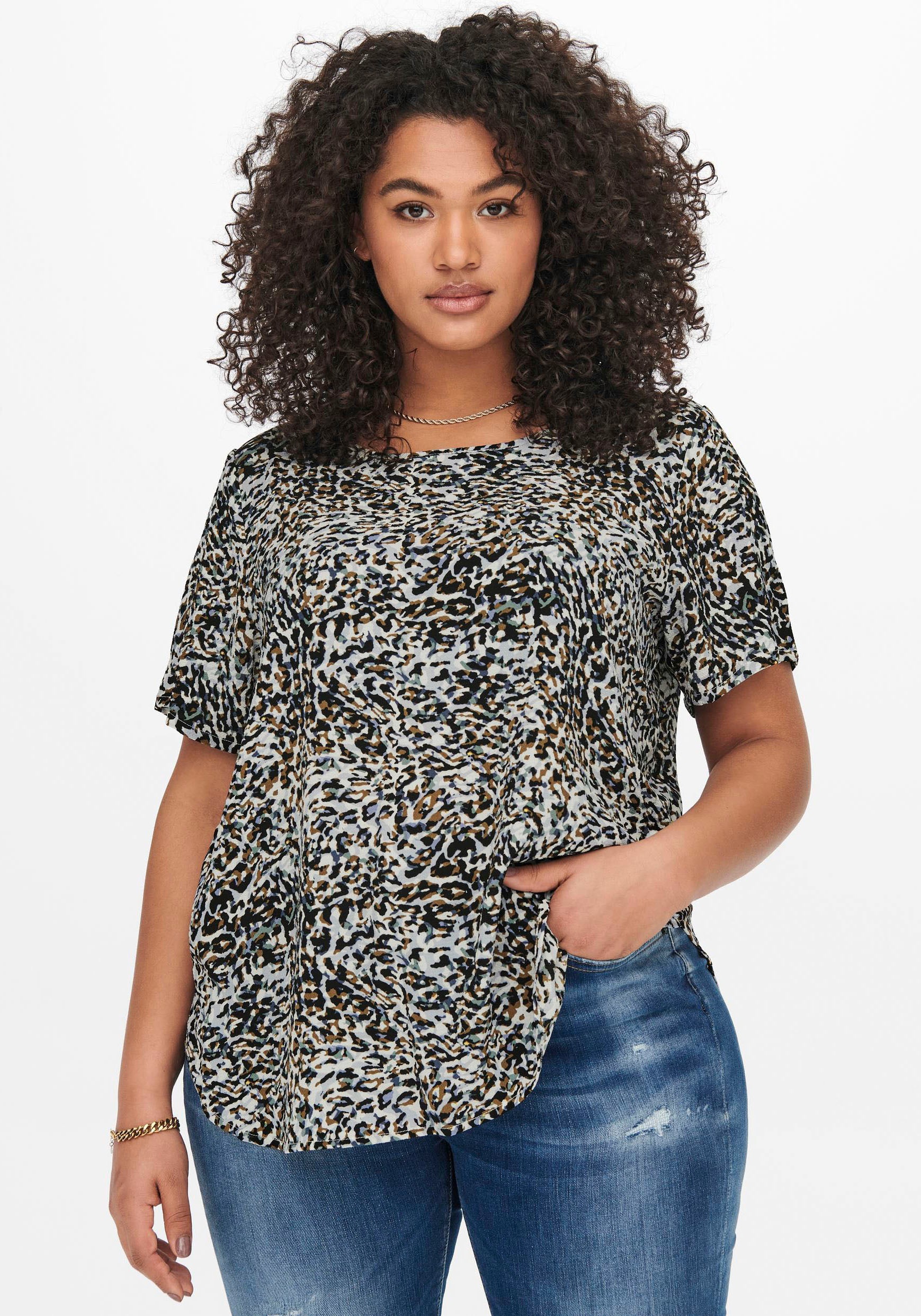 ONLY CARMAKOMA Shirtbluse »CARVICA«, mit Rundhalsaussschnitt kaufen