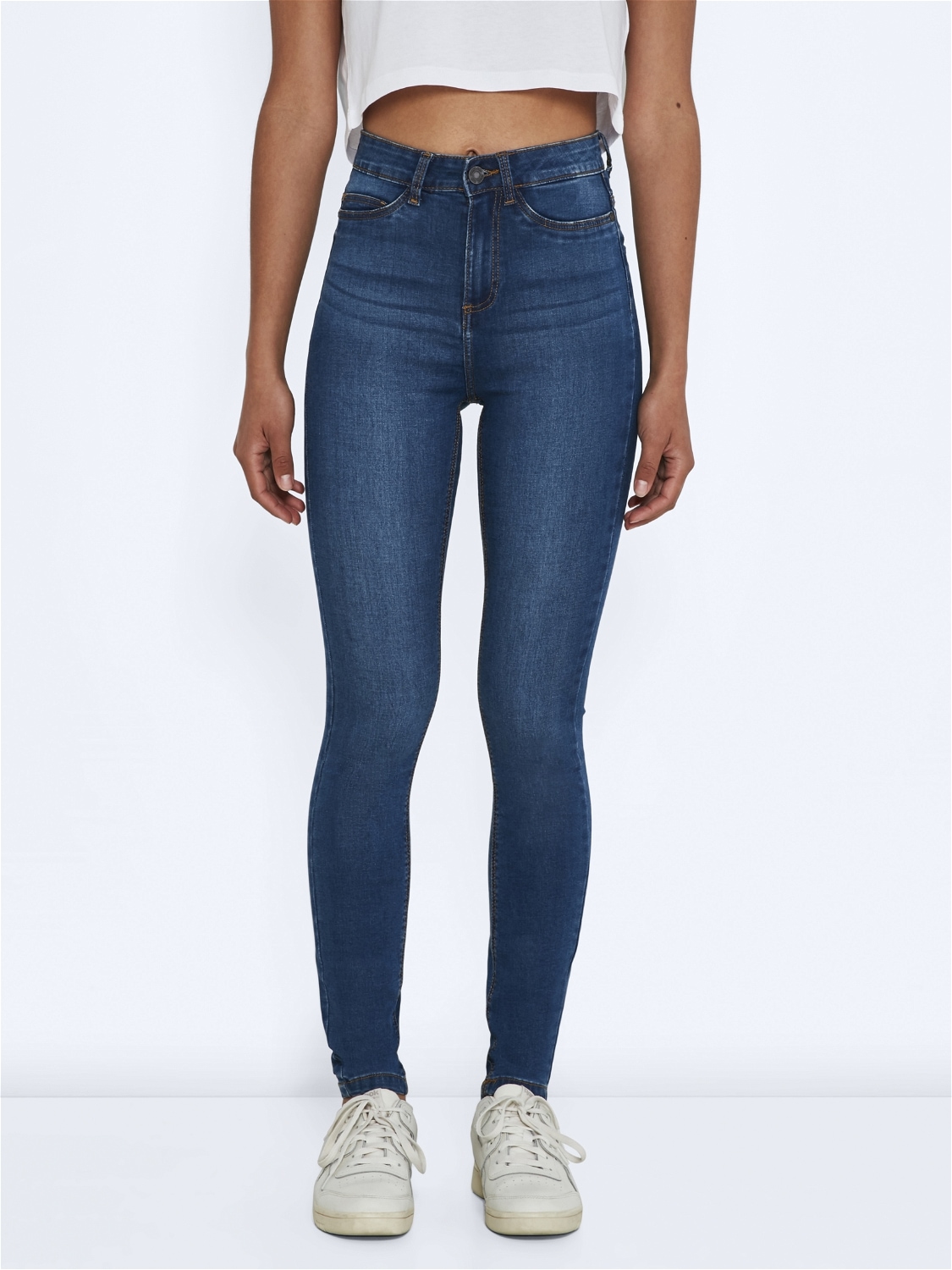 Skinny-fit-Jeans »NMCALLIE HW SKINNY BLUE JEANS NOOS«