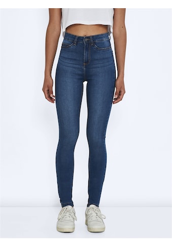 Skinny-fit-Jeans »NMCALLIE HW SKINNY BLUE JEANS NOOS«