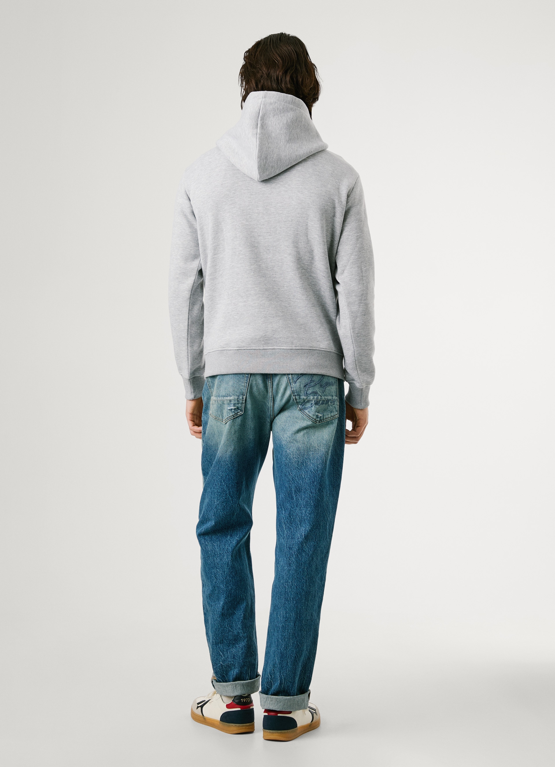 Pepe Jeans Hoodie »MACBETH MELANGE«, Regular Fit mit Kordelzug