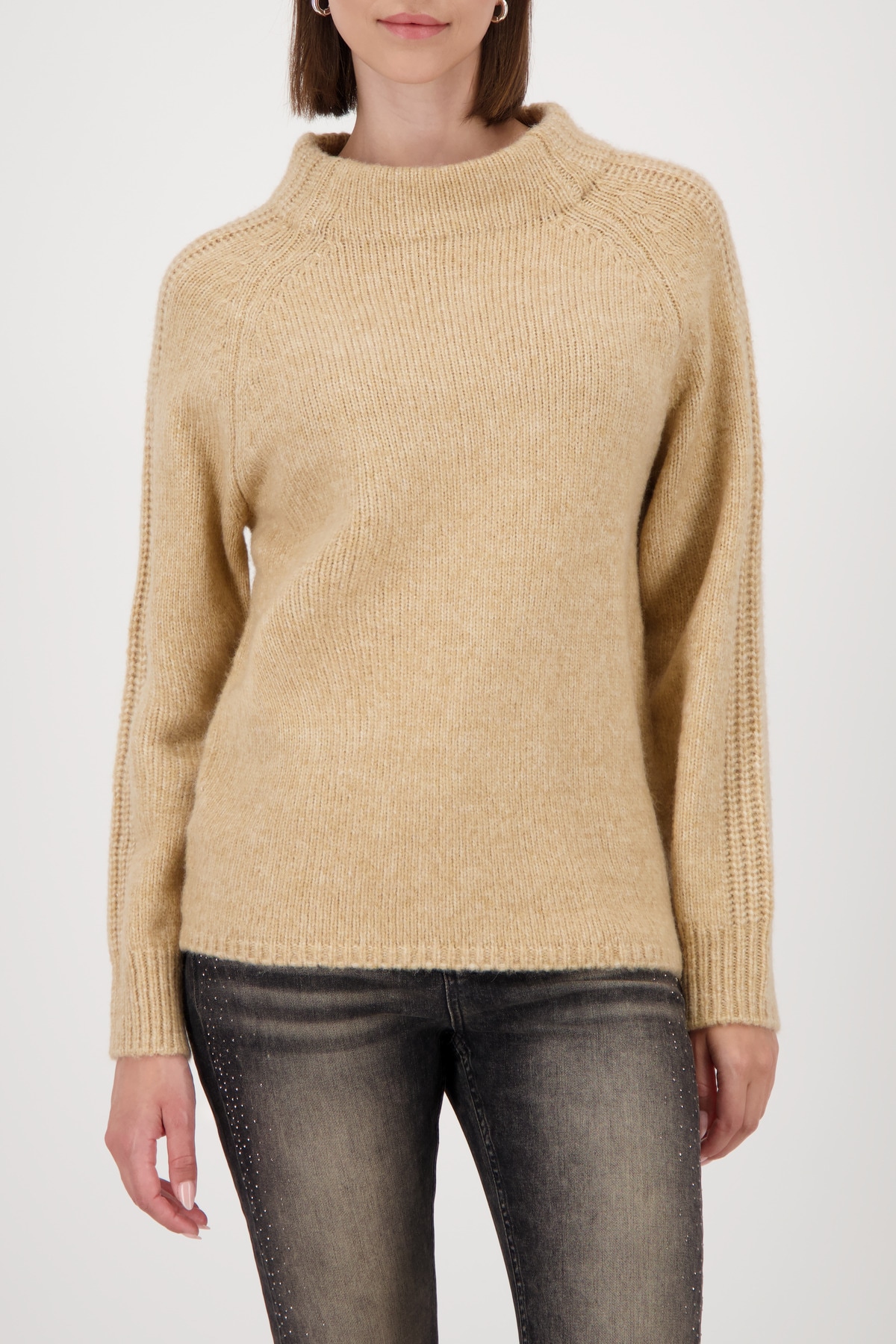 Monari Strickpullover Regular fit mit Rundhalsausschnitt