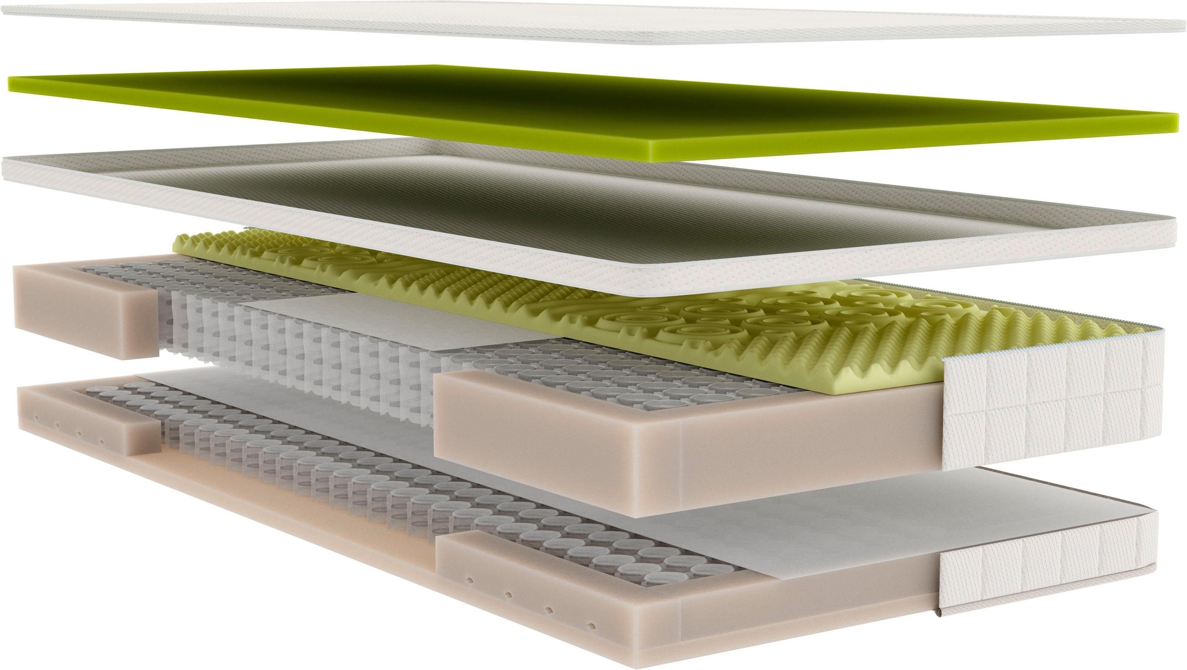 Schlaraffia Boxspringmatratze »Air Boxspring mit Topper«, 33 cm hoch, Raumgewicht: 43 kg/m³, 882 Federn, (1 St.), mit abnehmbaren Topper