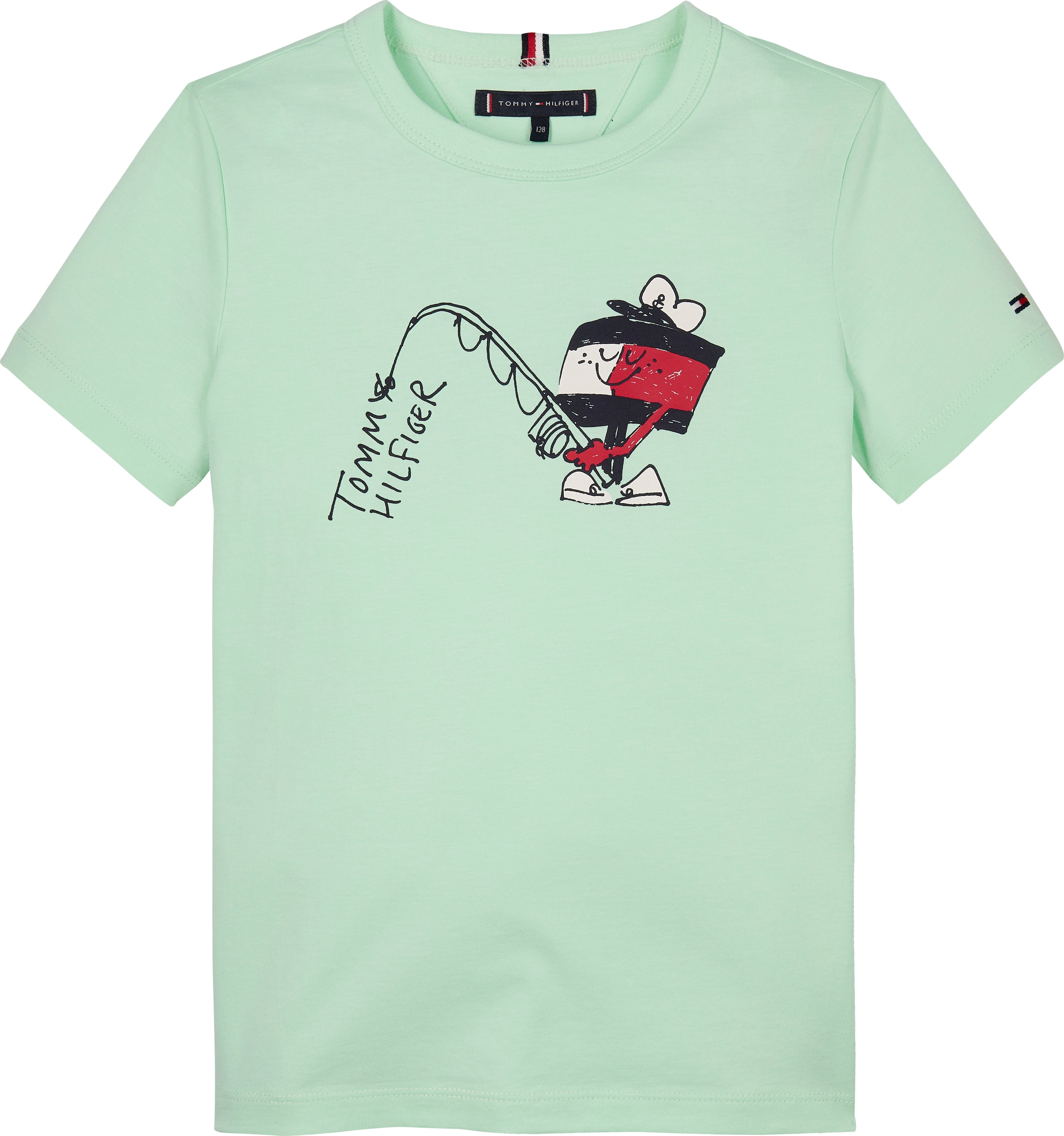Tommy Hilfiger T-Shirt »FLAG FUN TEE SS«, mit Grafik-Logo