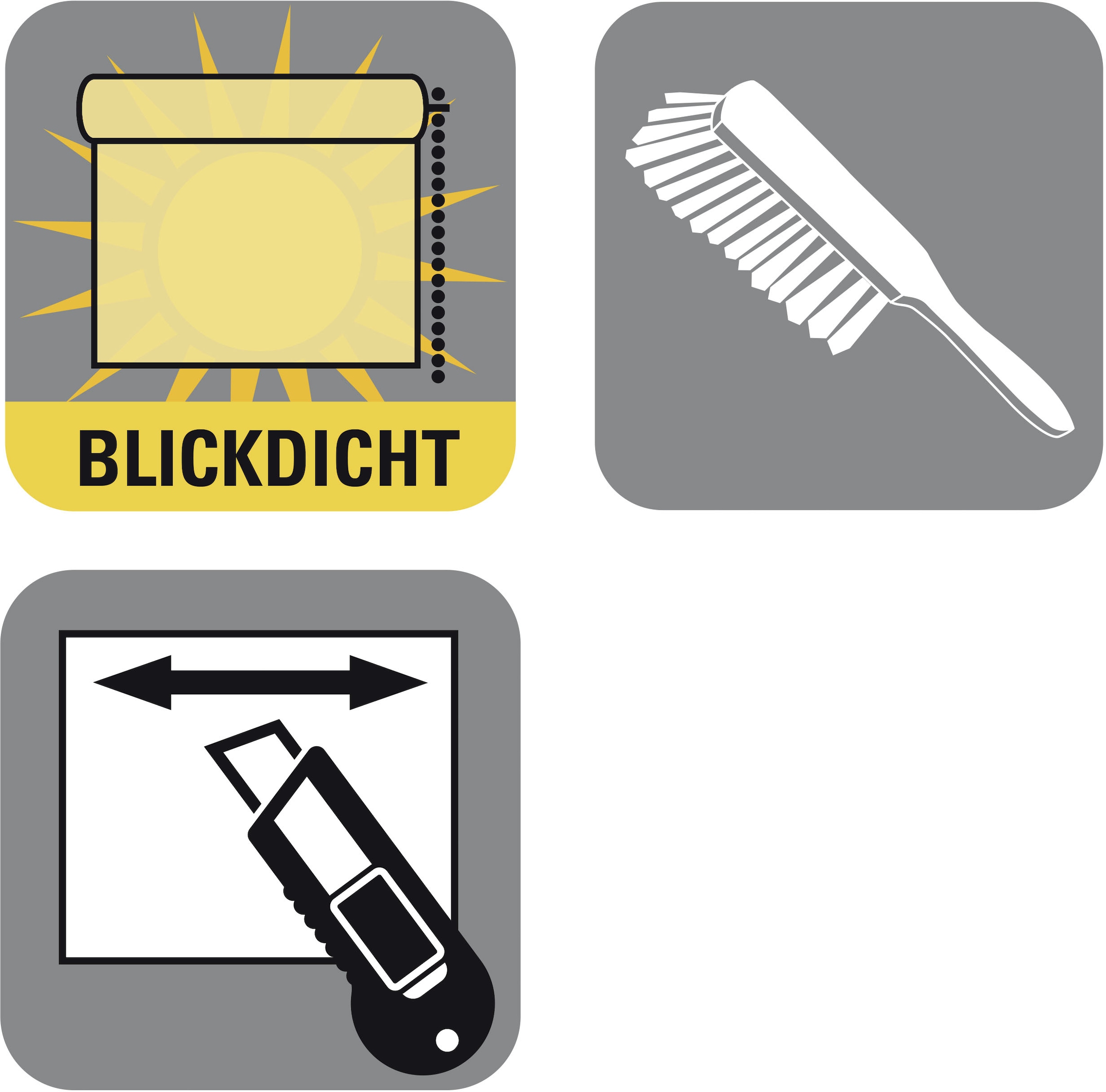 GARDINIA Seitenzugrollo »Uni-Rollo«, Lichtschutz, Sichtschutz, mit Bohren, freihängend, 1 Stück, im Fixmass