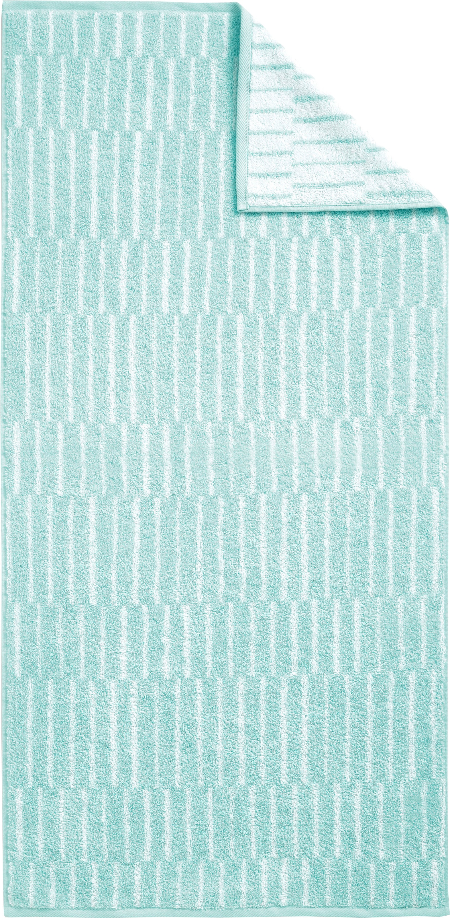 Dyckhoff Handtuch Set »Cool Mint Panels«, (Set, 3 St., 2 Handtücher (50x100 cm)-1 Badetuch (70x140 cm)