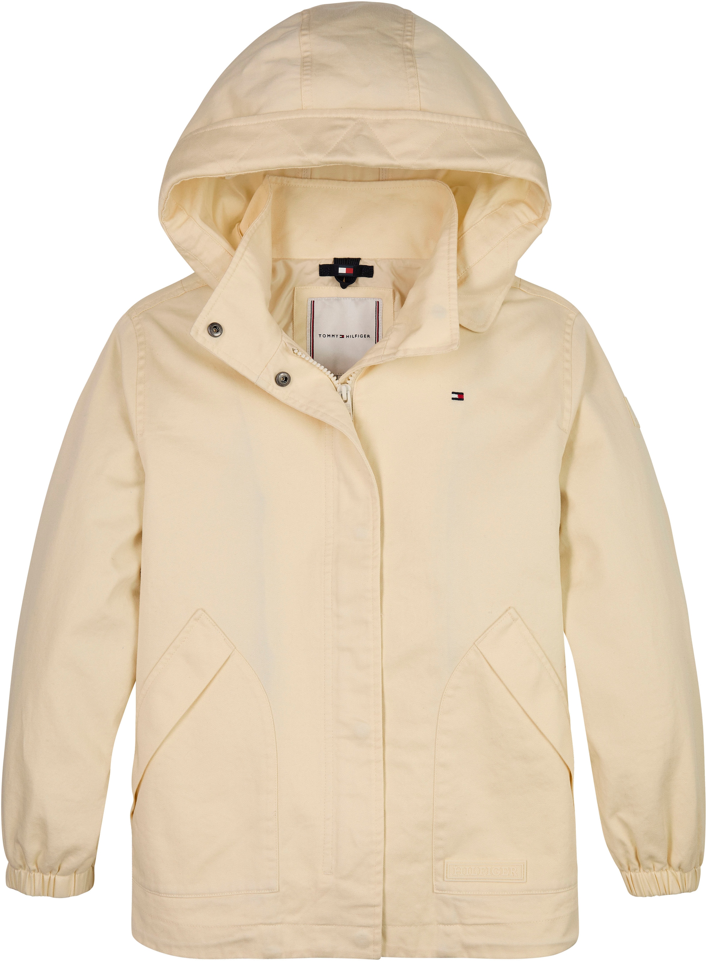 Tommy Hilfiger Parka »MONOTYPE COTTON PARKA«, mit Kapuze, mit Markenlogo