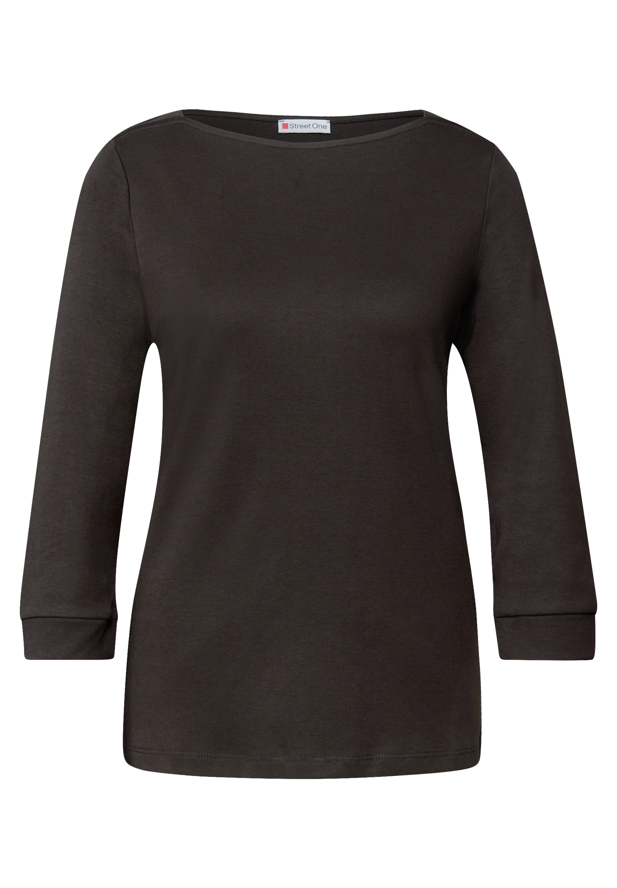 STREET ONE 3/4-Arm-Shirt, U-Boot-Ausschnitt und 3/4-Ärmel mit Bündchen