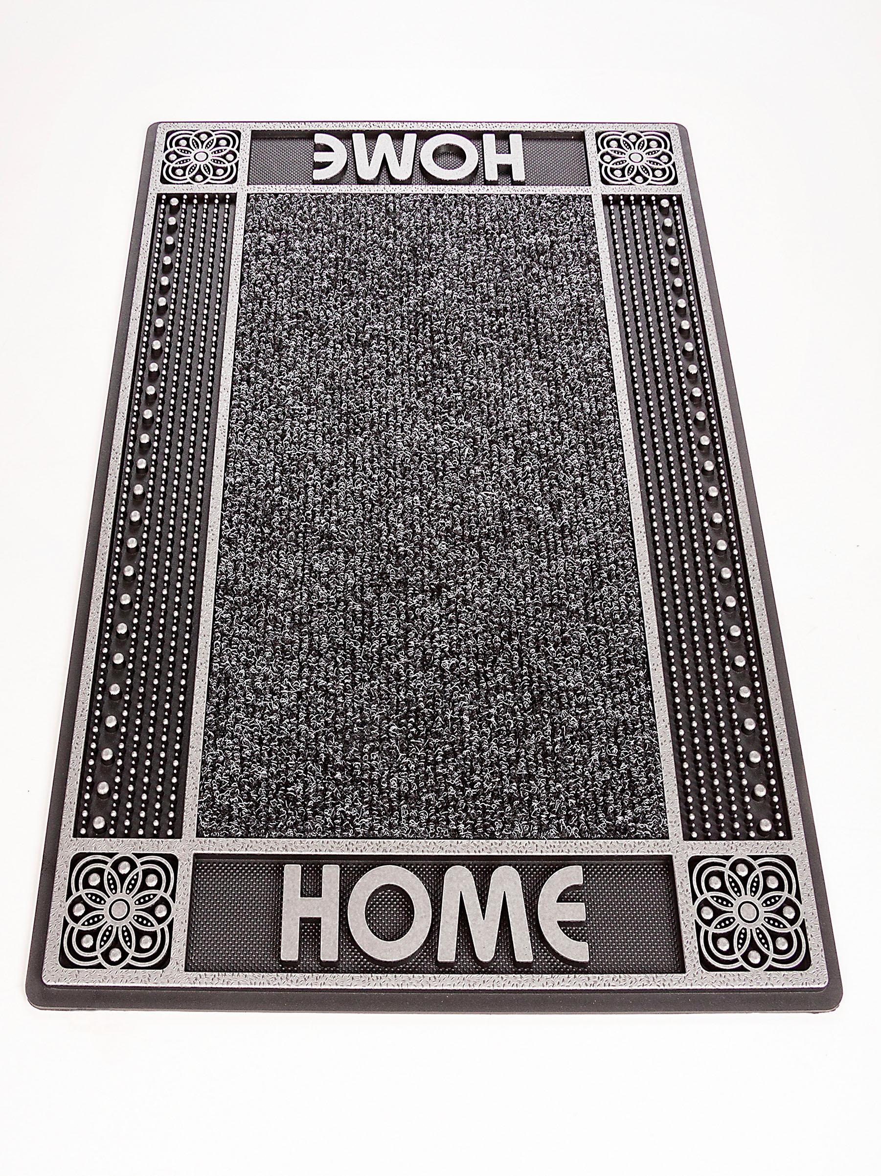 Home2Fashion Fussmatte »DC Clean Home«, rechteckig, 8 mm Höhe, Schmutzfangmatte, mit Spruch, robust, In- und Outdoor geeignet