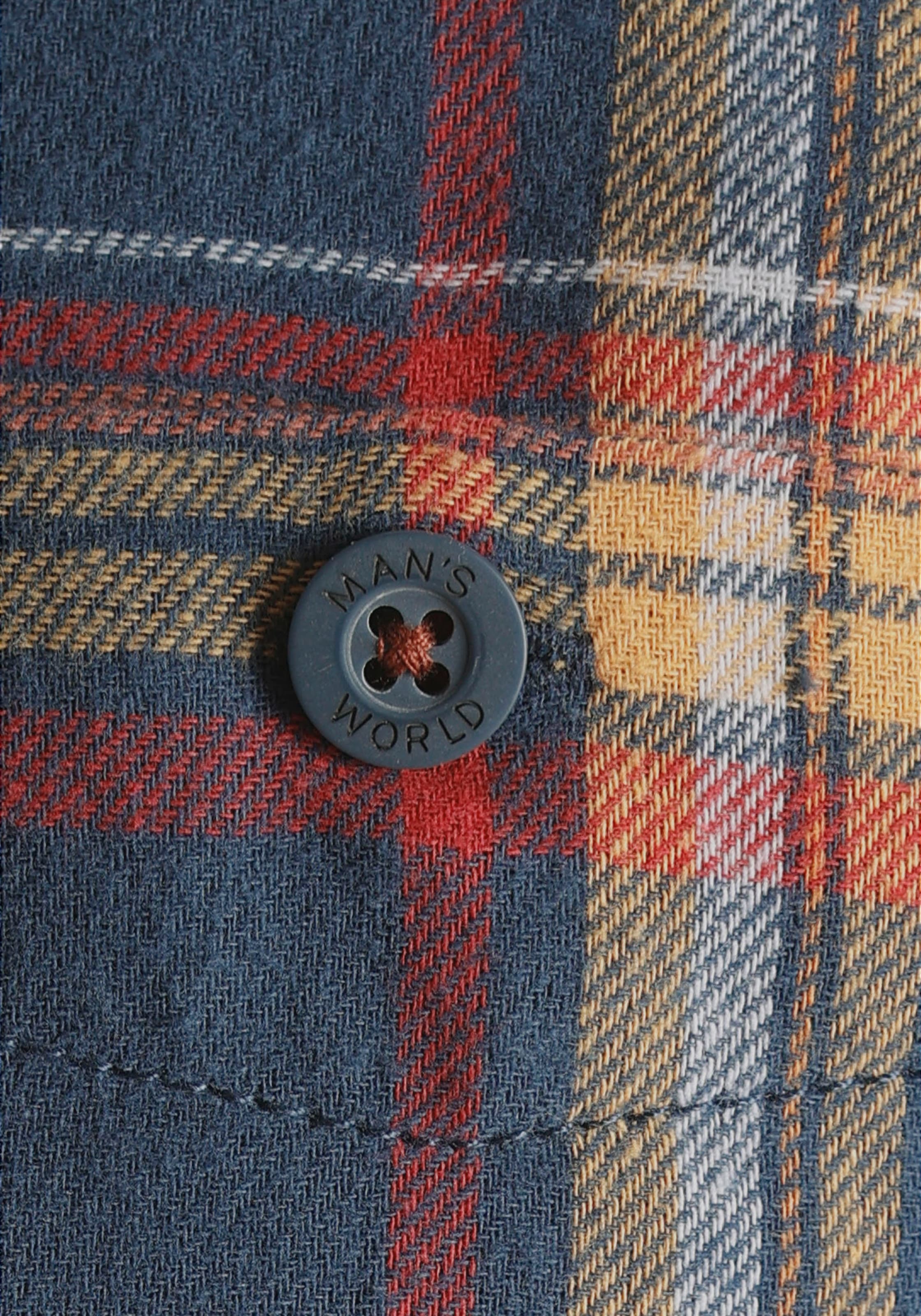 Man's World Flanellhemd, mit Brusttaschen