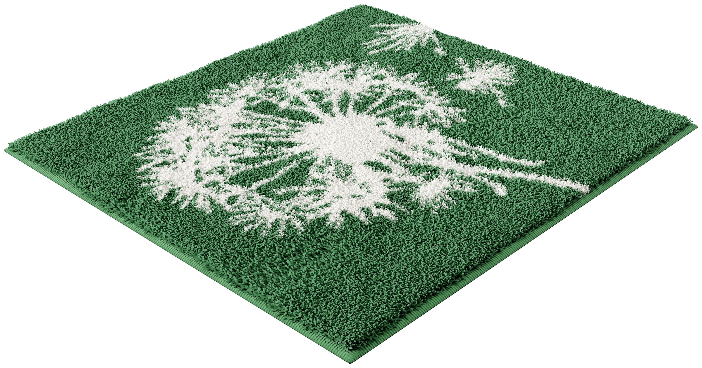 Grund Badematte »Pusteblume, Badvorleger, Badezimmer Teppich, sehr weich«, rutschhemmend beschichtet, schnell trocknend-fussbodenheizungsgeeignet, weiche Haptik, auch als 2-teiliges Set erhältlich, Made in Europe