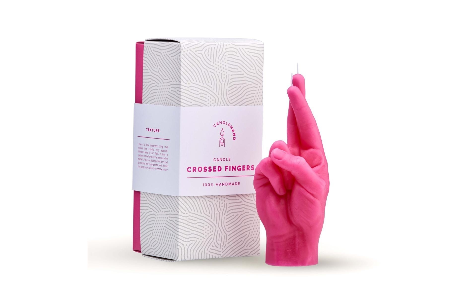 Formkerze »Mandatus Candle Hand Crossed Fingers«