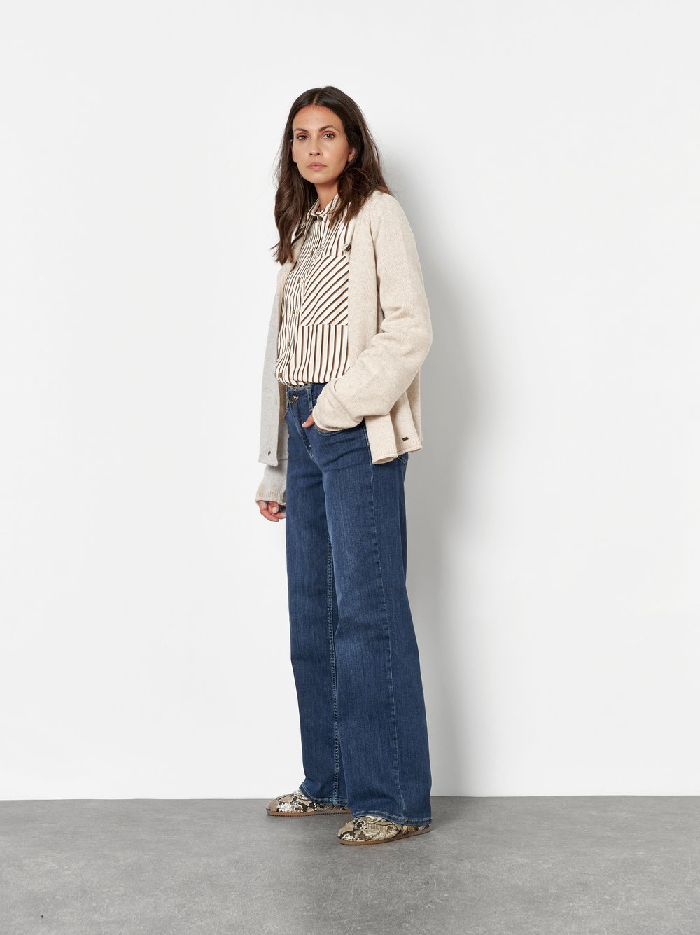 TONI High-waist-Jeans "Liv New Wide" mit Stretch