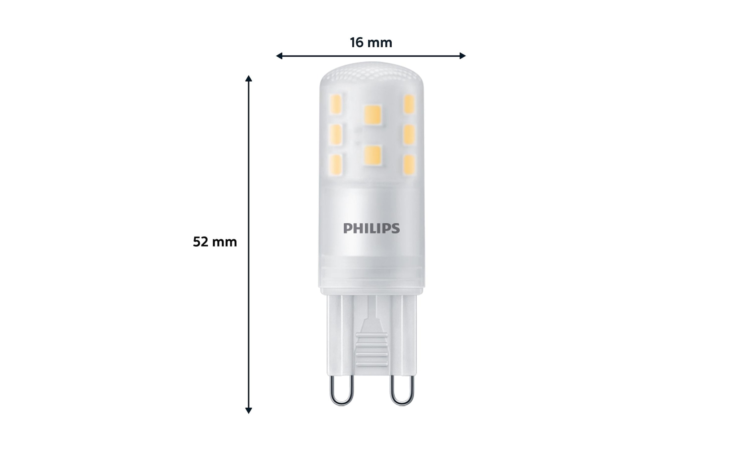 Philips LED-Leuchtmittel »40W, G9 x 6 2700K«, 1 St.