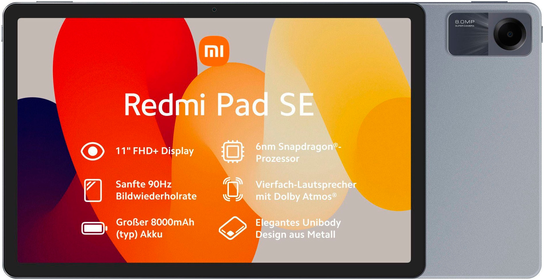 Xiaomi Tablet »Redmi Pad SE 4+128GB«, (27,94 cm / 11 Zoll), Android, Full HD+,)