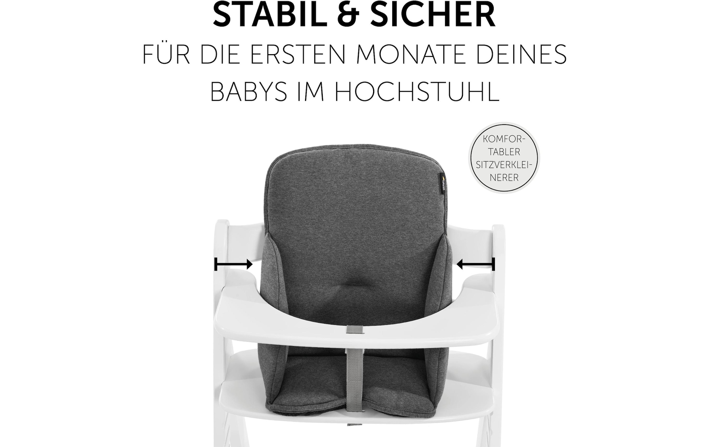 Hauck Sitzverkleinerer »Alpha Cosy Select Jersey Charcoal«, (1 tlg.)