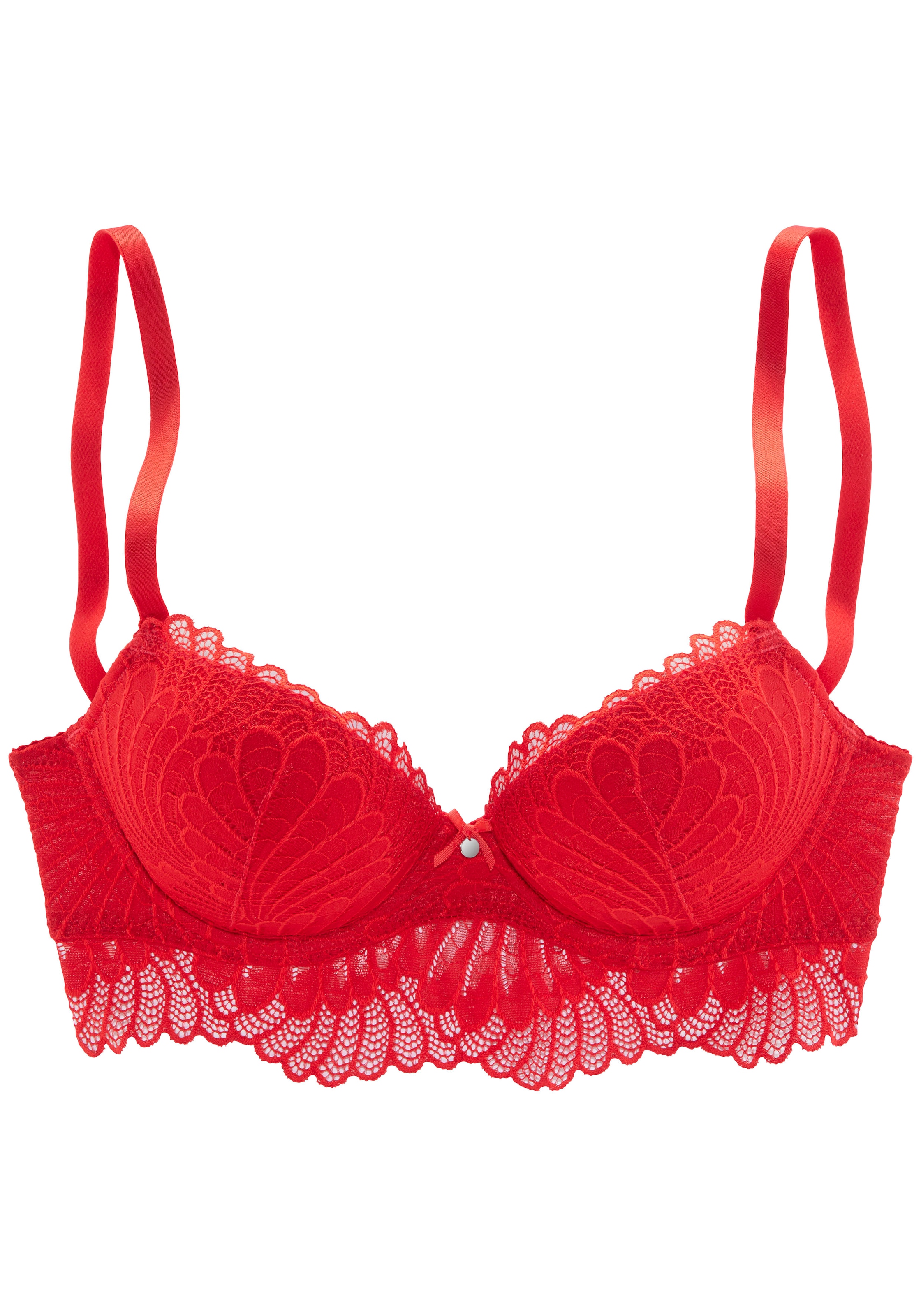 s.Oliver Push-up-BH »Sophie«, aus feiner Spitze in leichter Longform, sexy Dessous, Reizwäsche