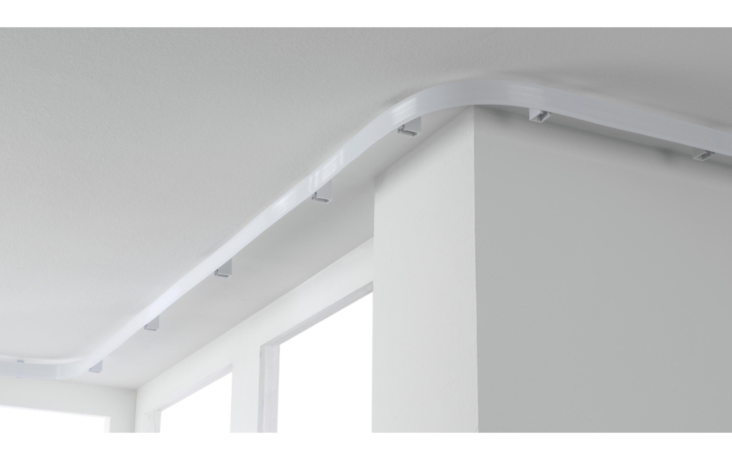 GARDINIA Gardinenstange »Flexline, 350 cm, kürzbar Weiss«