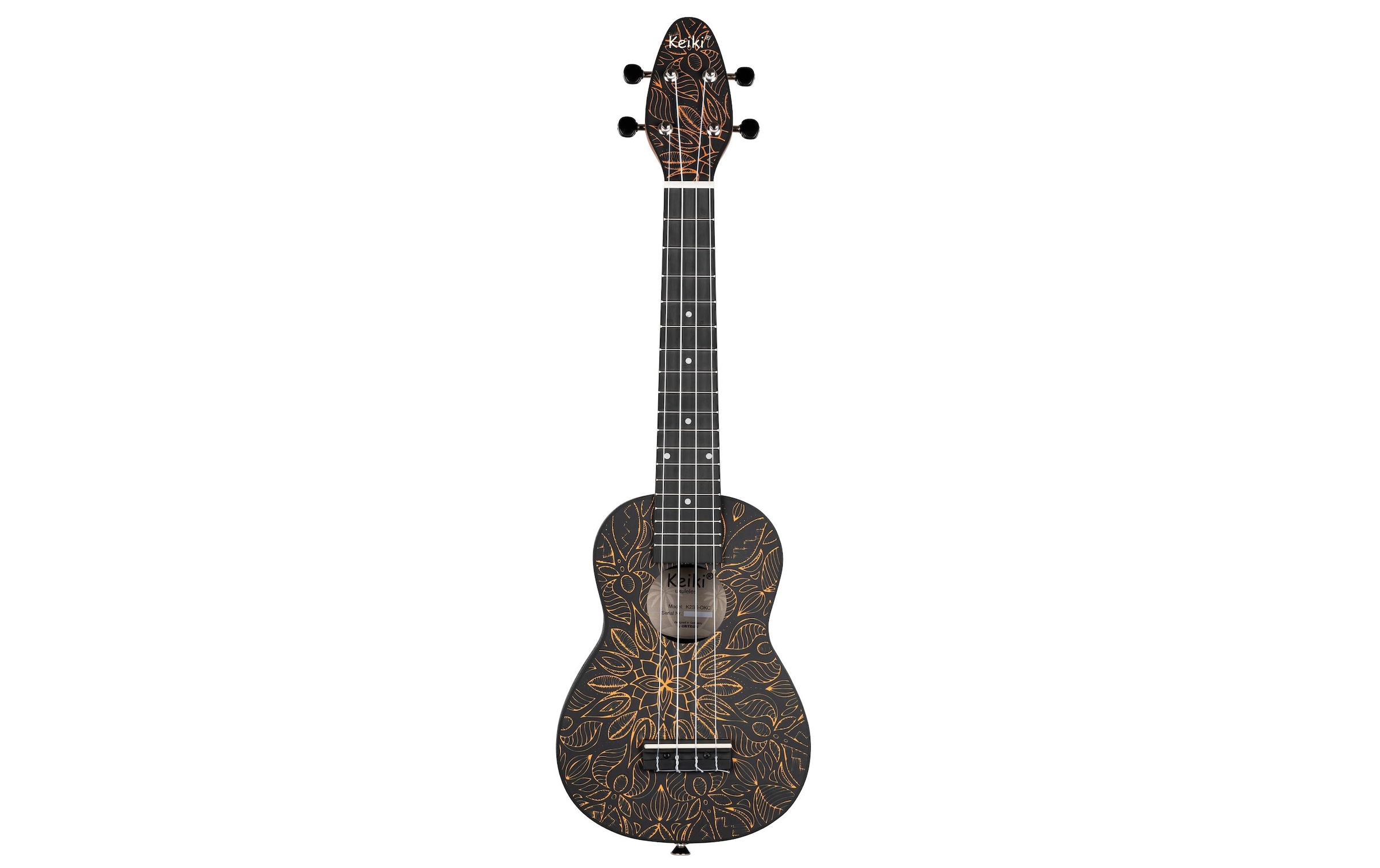 Ukulele »Ortega Guitars Keiki Package K2SS-OKC – Orange Kaleidoscop«