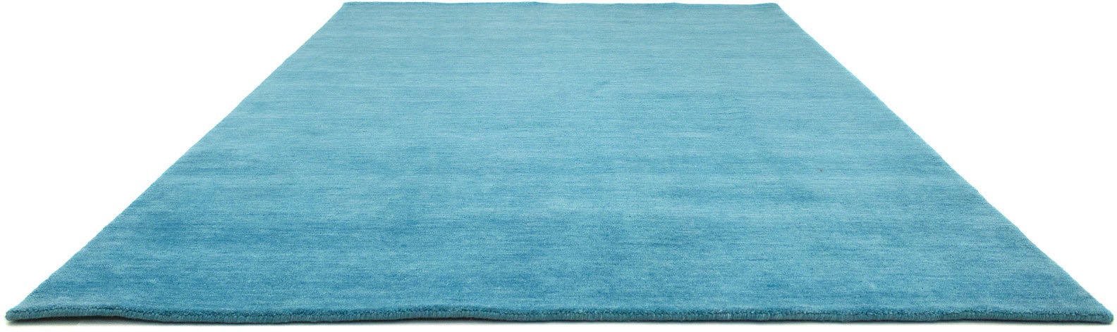 morgenland Wollteppich »Uni - Gabbeh Teppich - Softy«, rechteckig, 1,6 mm Höhe, Gabbeh Optik, Uni Farben, reine Wolle, sehr weicher Flor, Wohnzimmer