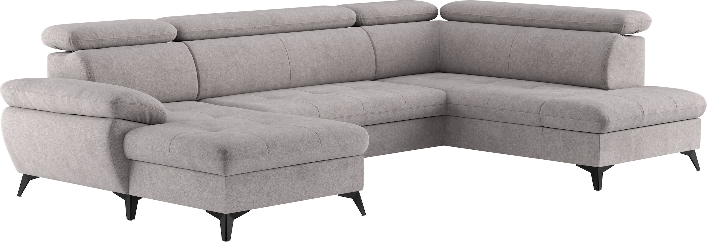 COTTA Wohnlandschaft »Hudson U-Form«, mit Kopfteilverstellung, wahlweise mit Bettfunktion & Bettkasten