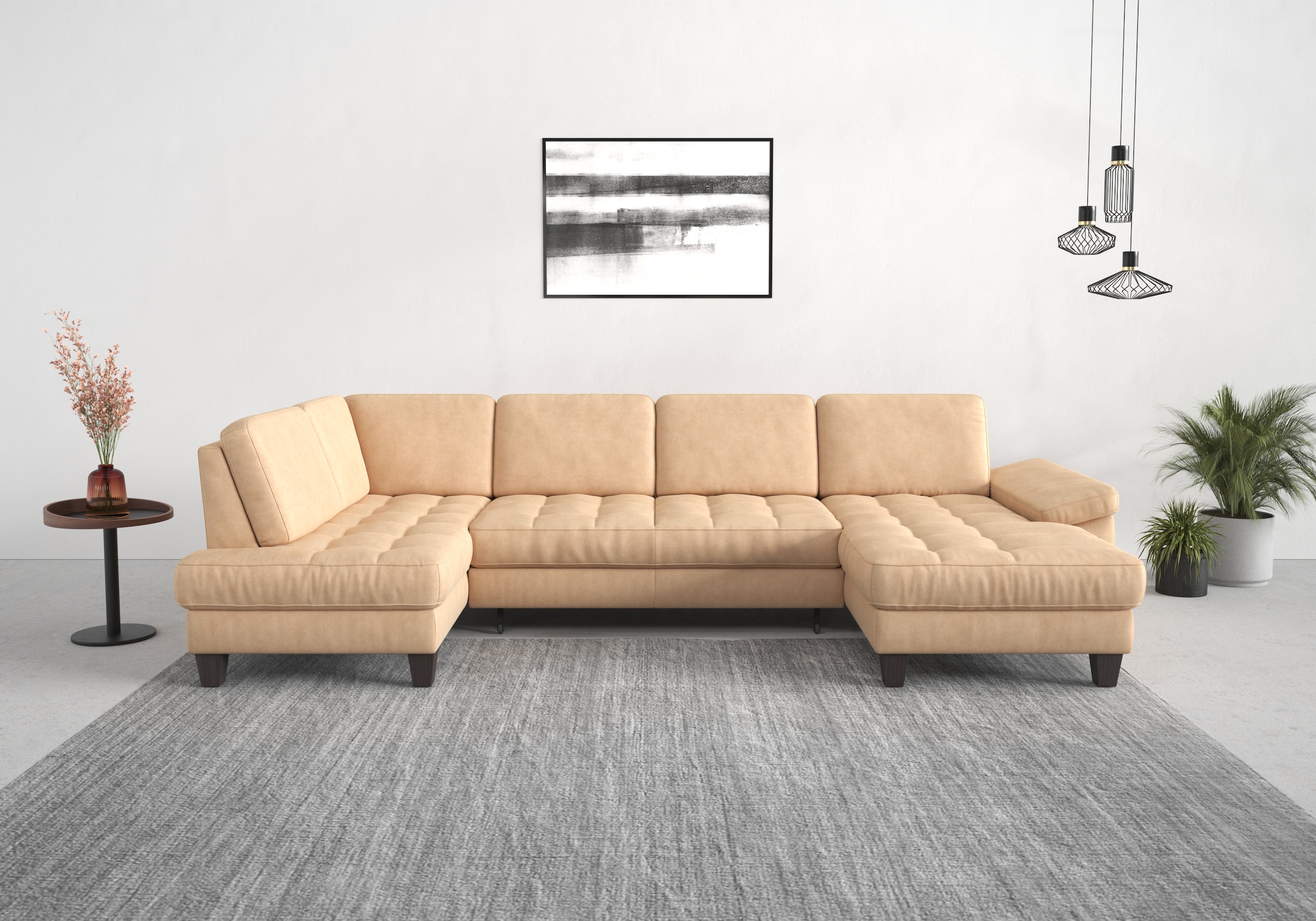 sit&more Wohnlandschaft "Westham U-Form" wahlweise mit Bettfunktion, Bettkasten, Sitztiefenverstellung